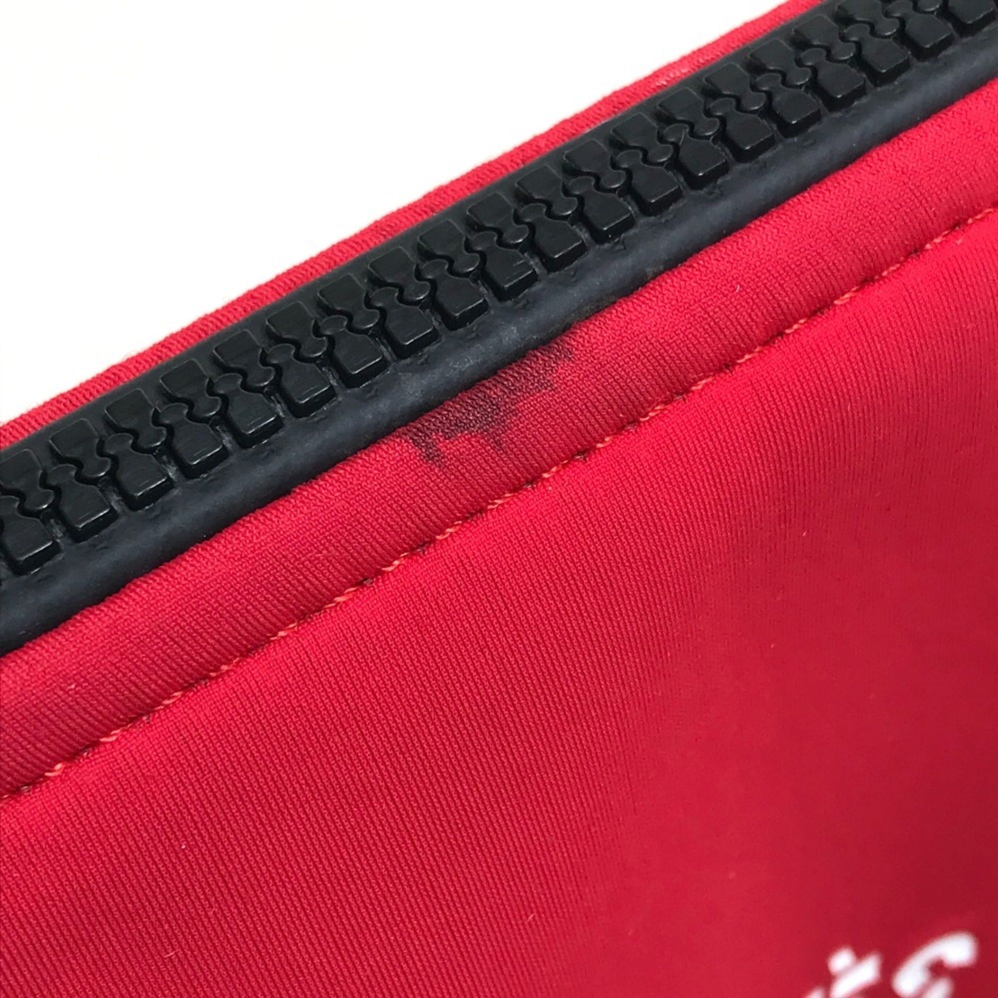 Hermes Red Color Polyamide Clutch Bag Pouch (Pre-Owned)