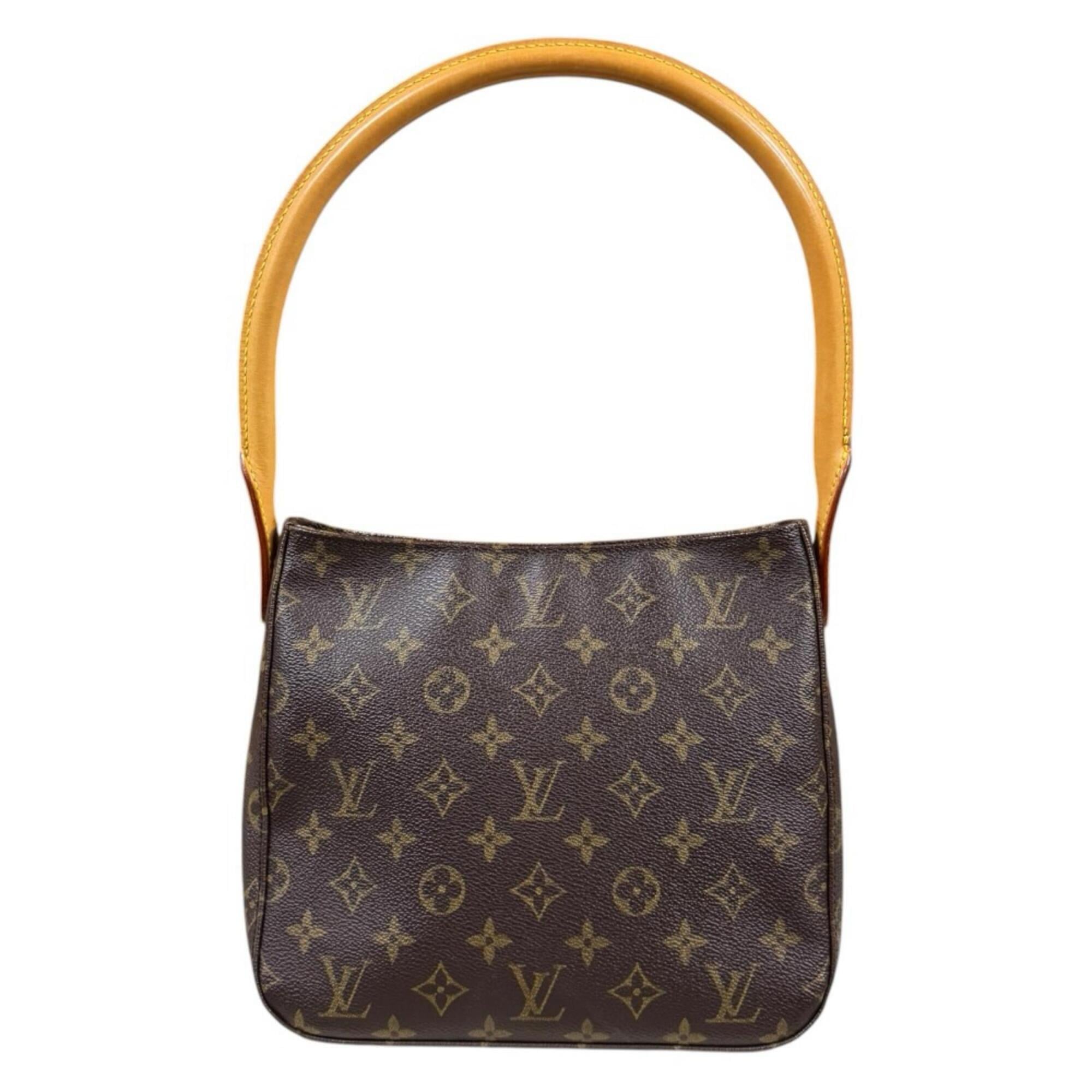 Louis Vuitton Brown Monogram Canvas Shoulder Bag (Pre-Owned)