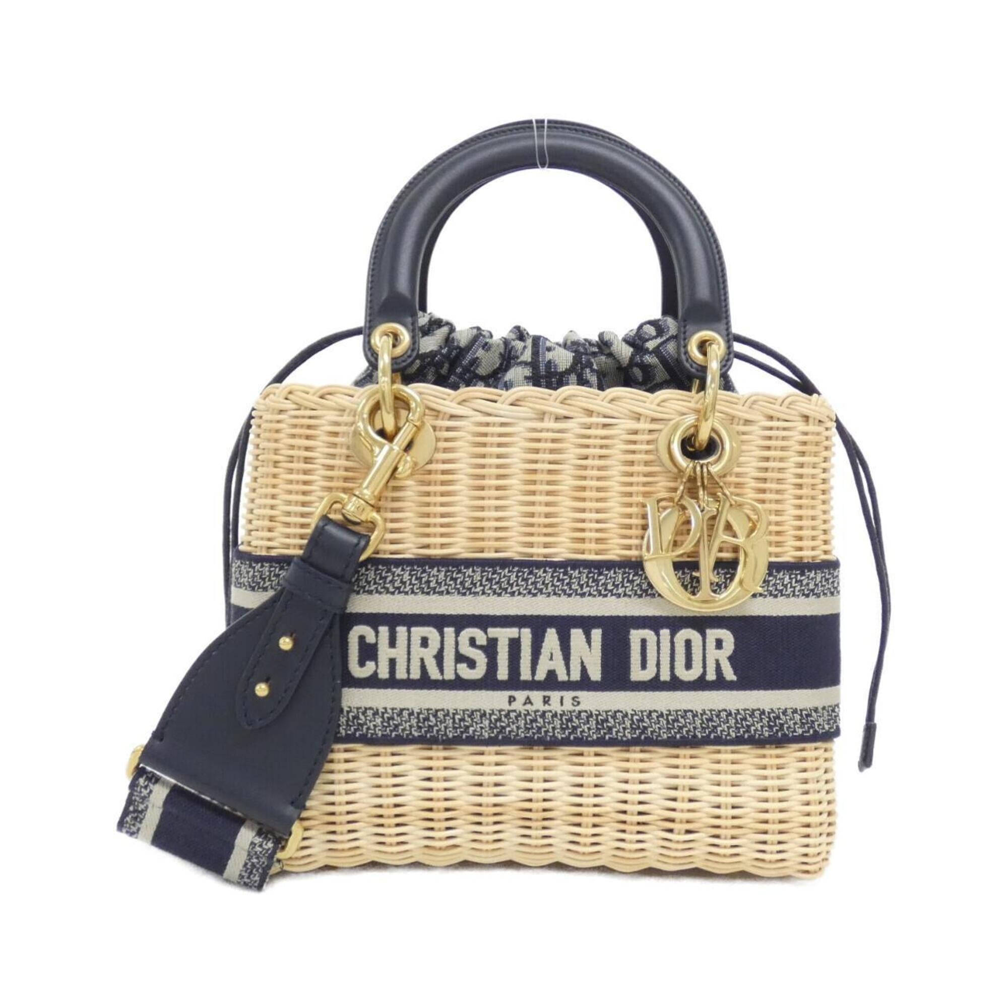 Christian Dior Beige Canvas Handbag (Pre-Owned)