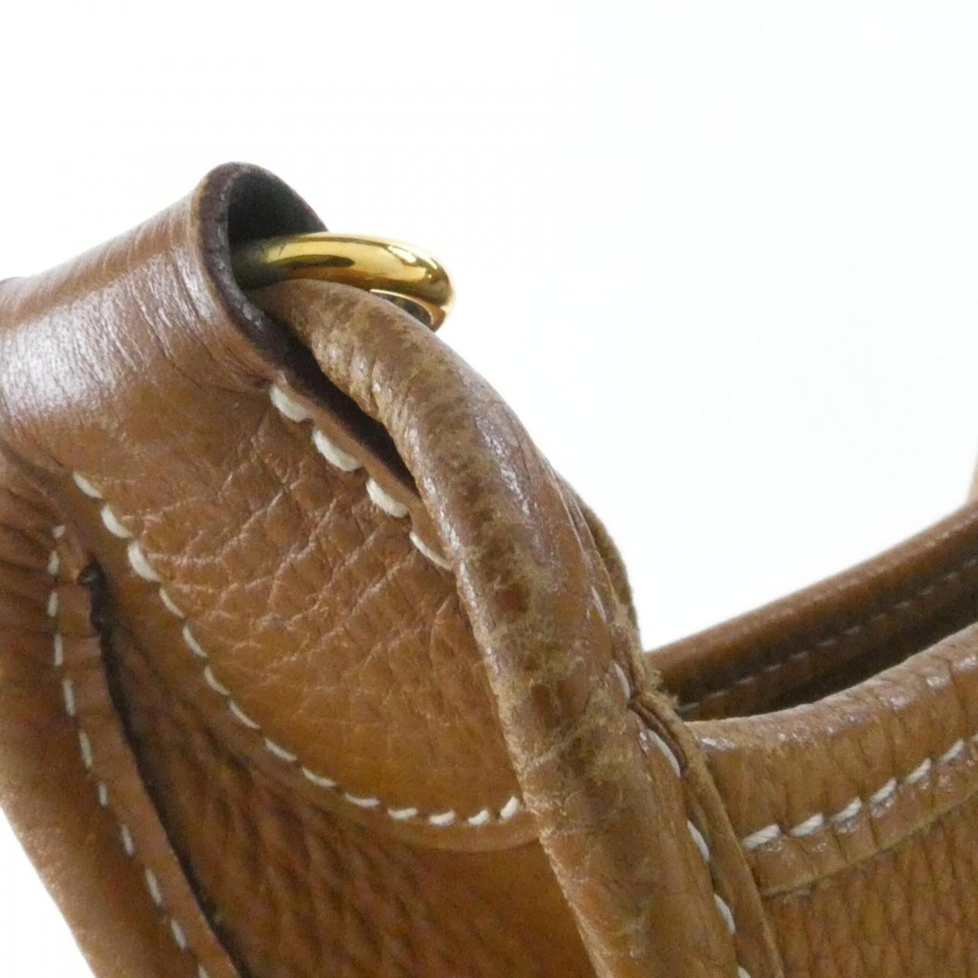 Hermes Gold Togo Leather Shoulder Bag (Pre-Owned)
