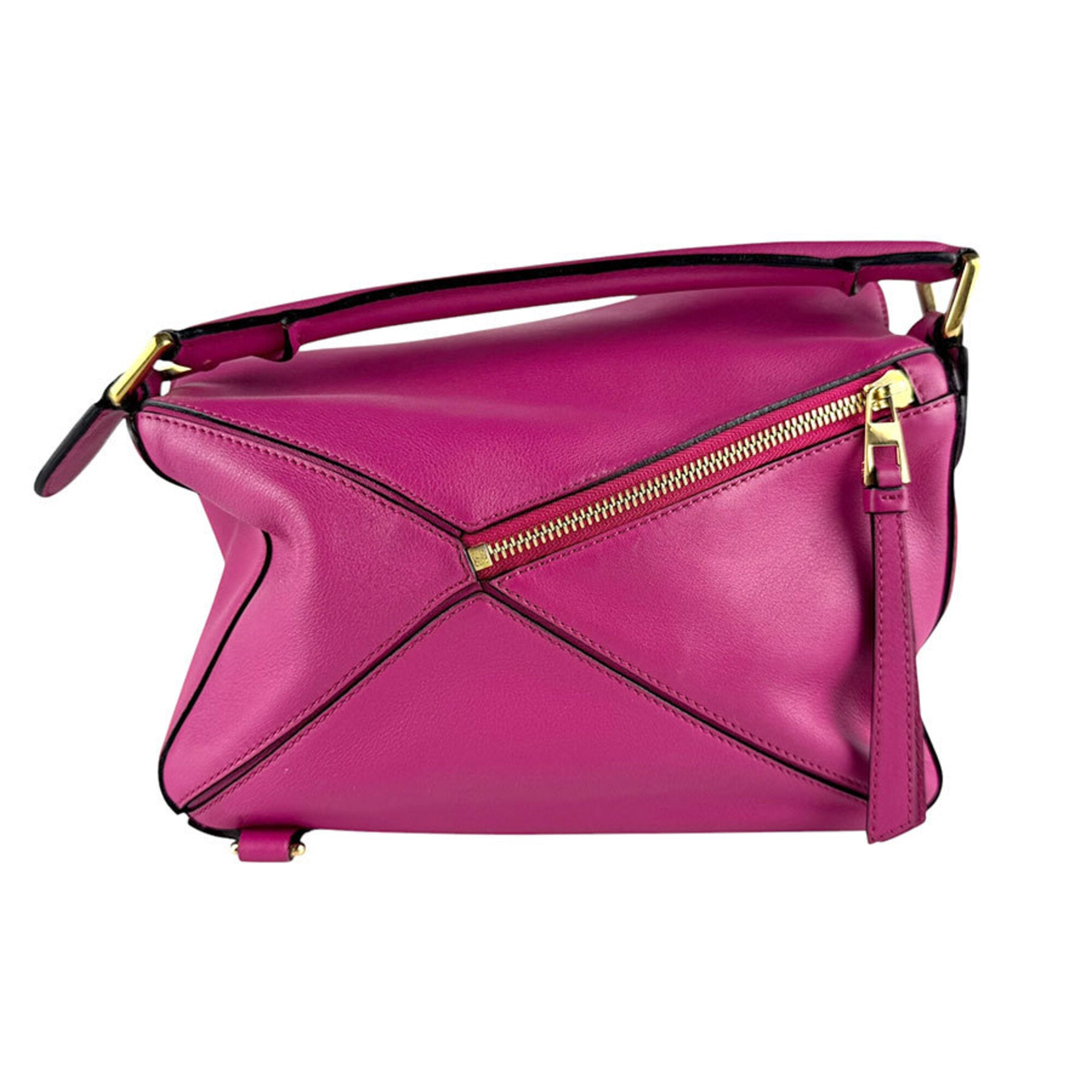 Loewe Pink Leather Handbag Shoulder Bag (Pre-Owned)