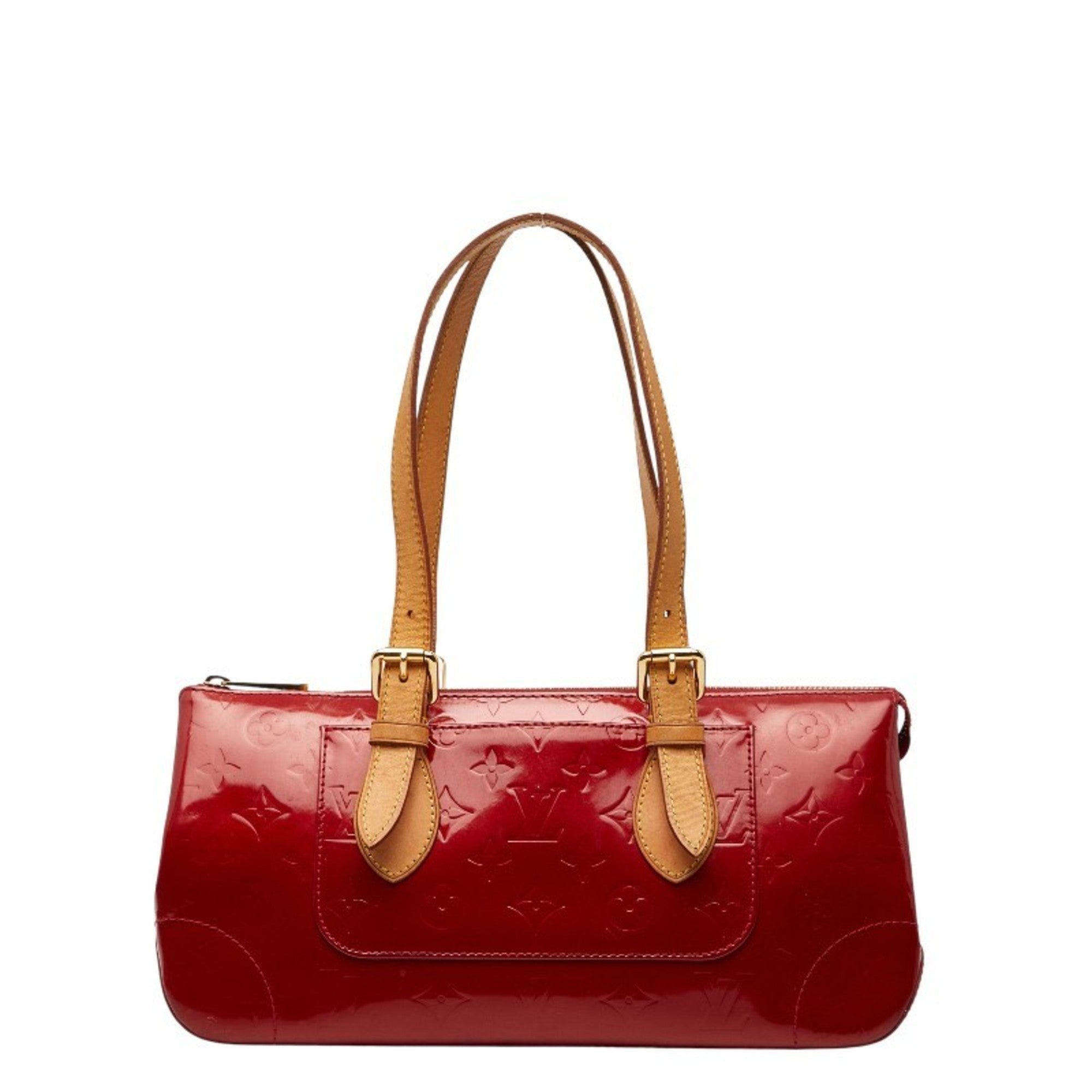 Louis Vuitton Pomme D'amour Red Color Patent Leather Handbag (Pre-Owned)