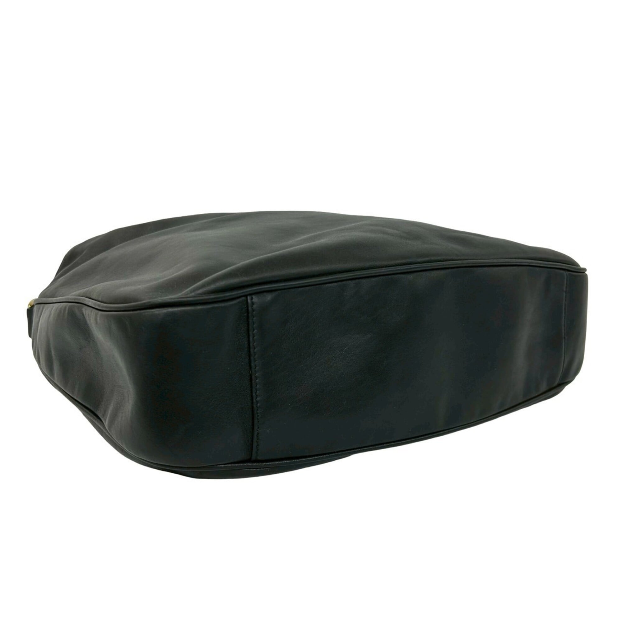 Gucci Black Leather Handbag Shoulder Bag (Pre-Owned)
