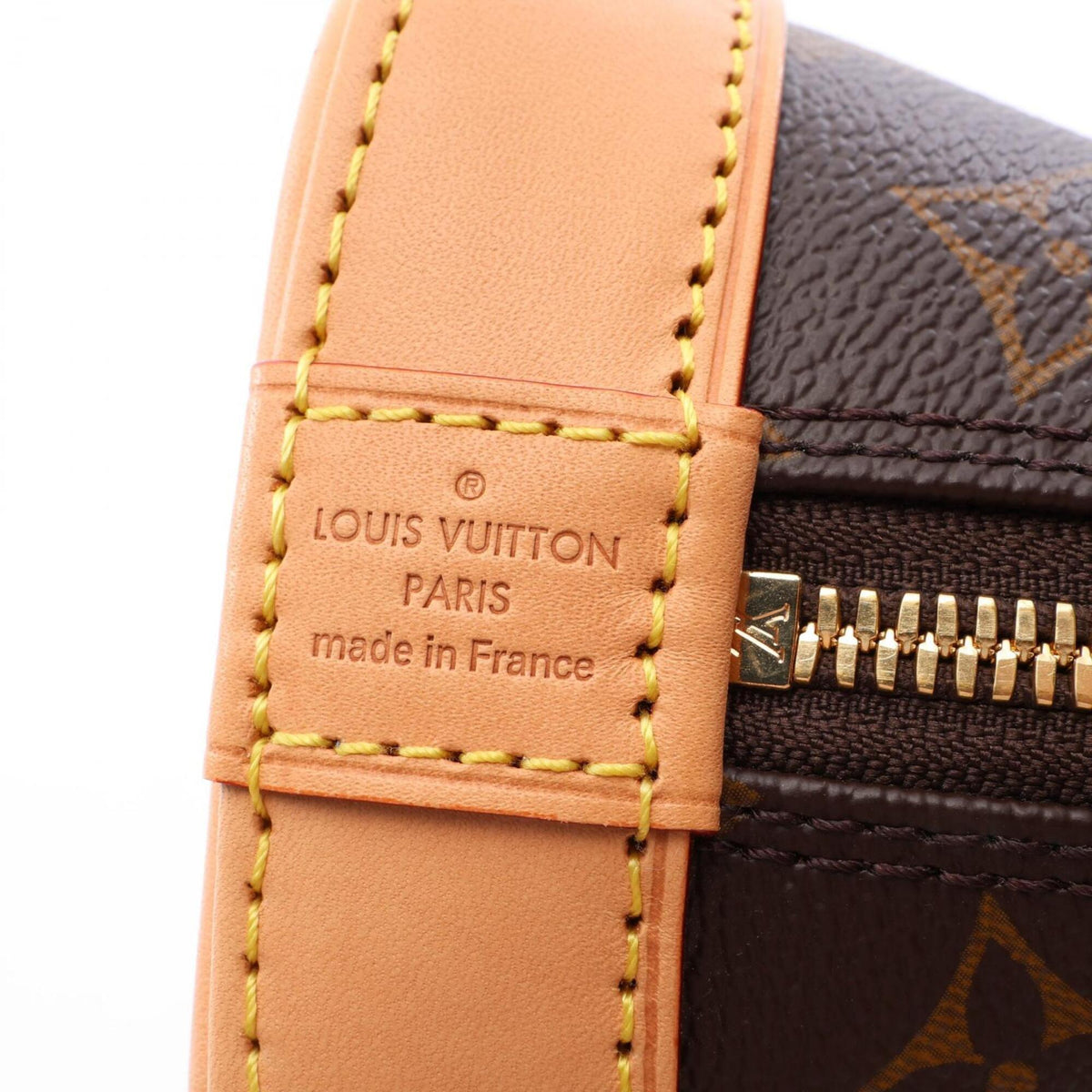 Louis Vuitton Brown Coated Canvas Leather Handbag (Pre-Owned)