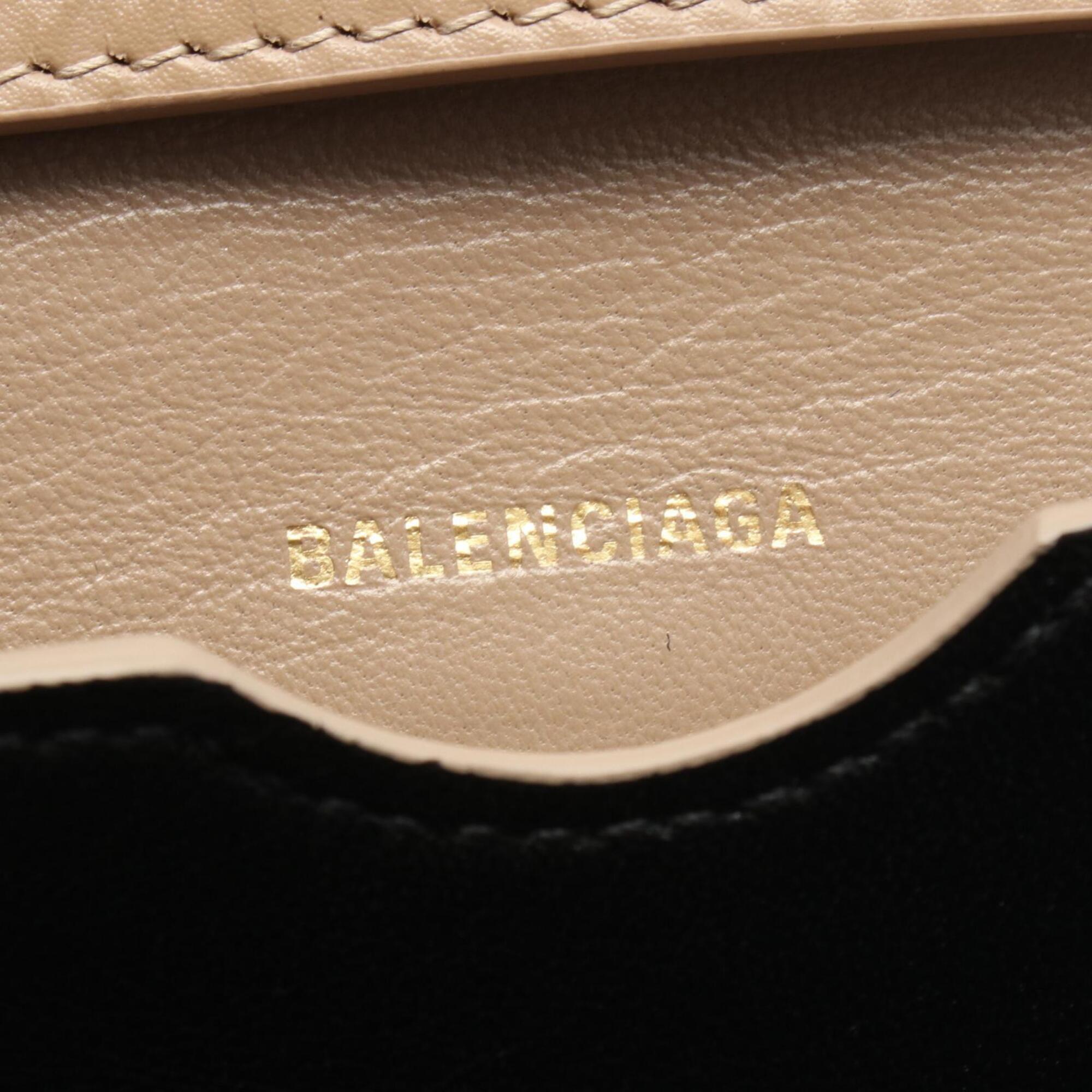 Balenciaga Beige Leather Handbag Shoulder Bag (Pre-Owned)