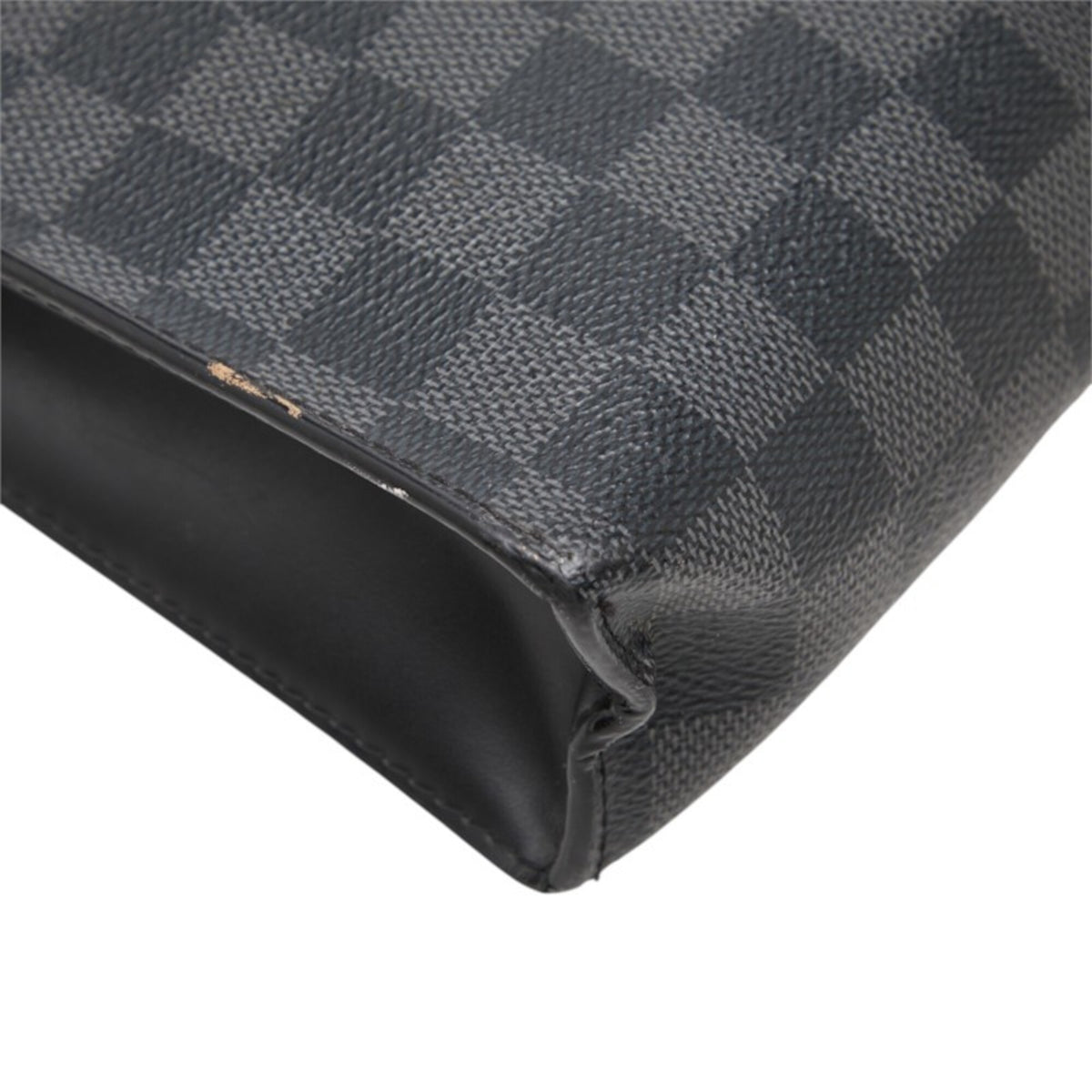 Louis Vuitton Black Pvc Leather Pochette (Pre-Owned)