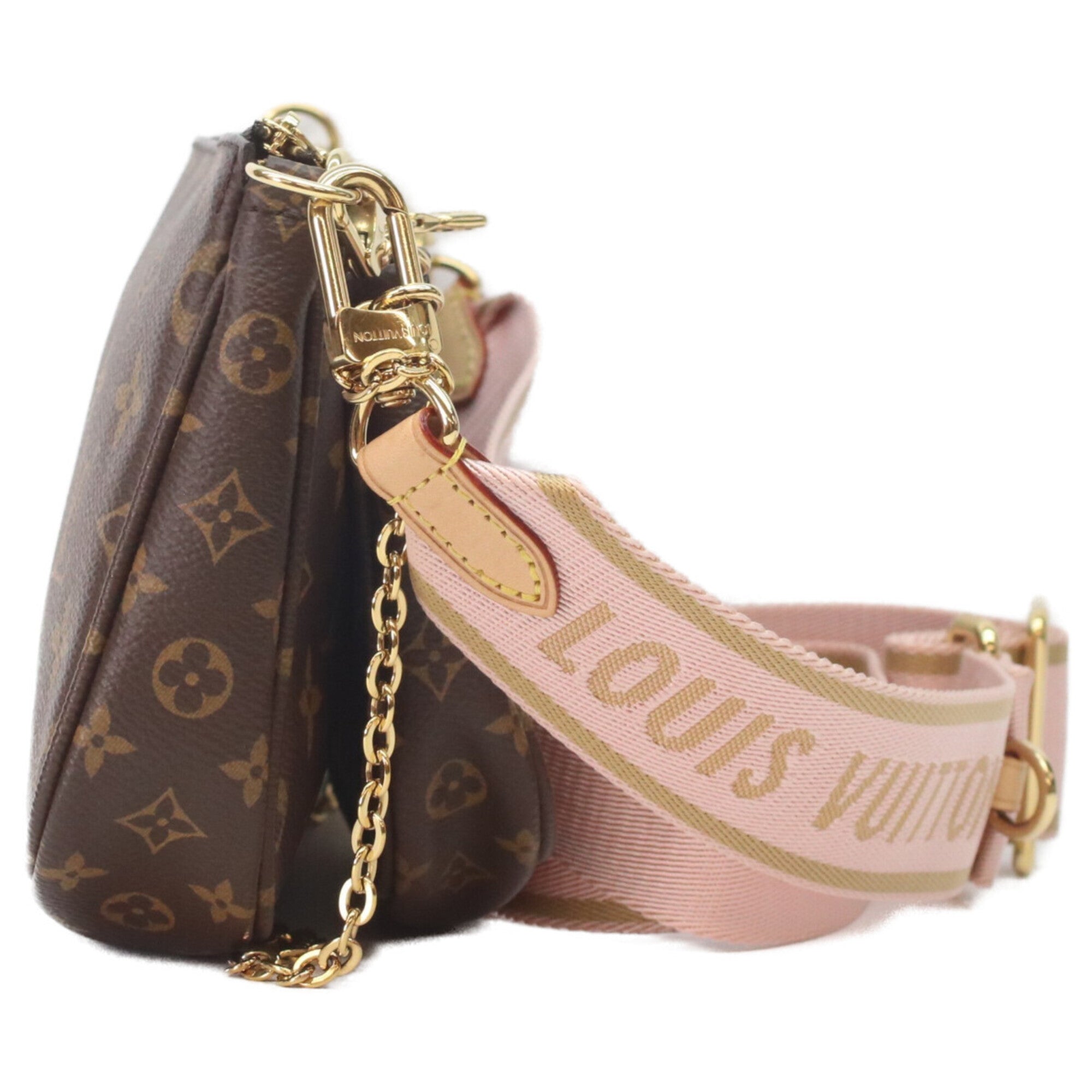 Louis Vuitton Brown Monogram Pouch Shoulder Bag (Pre-Owned)