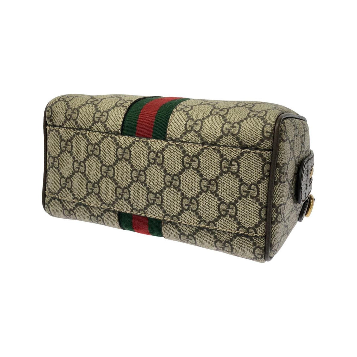 Gucci Beige Brown Gg Supreme Boston Bag (Pre-Owned)