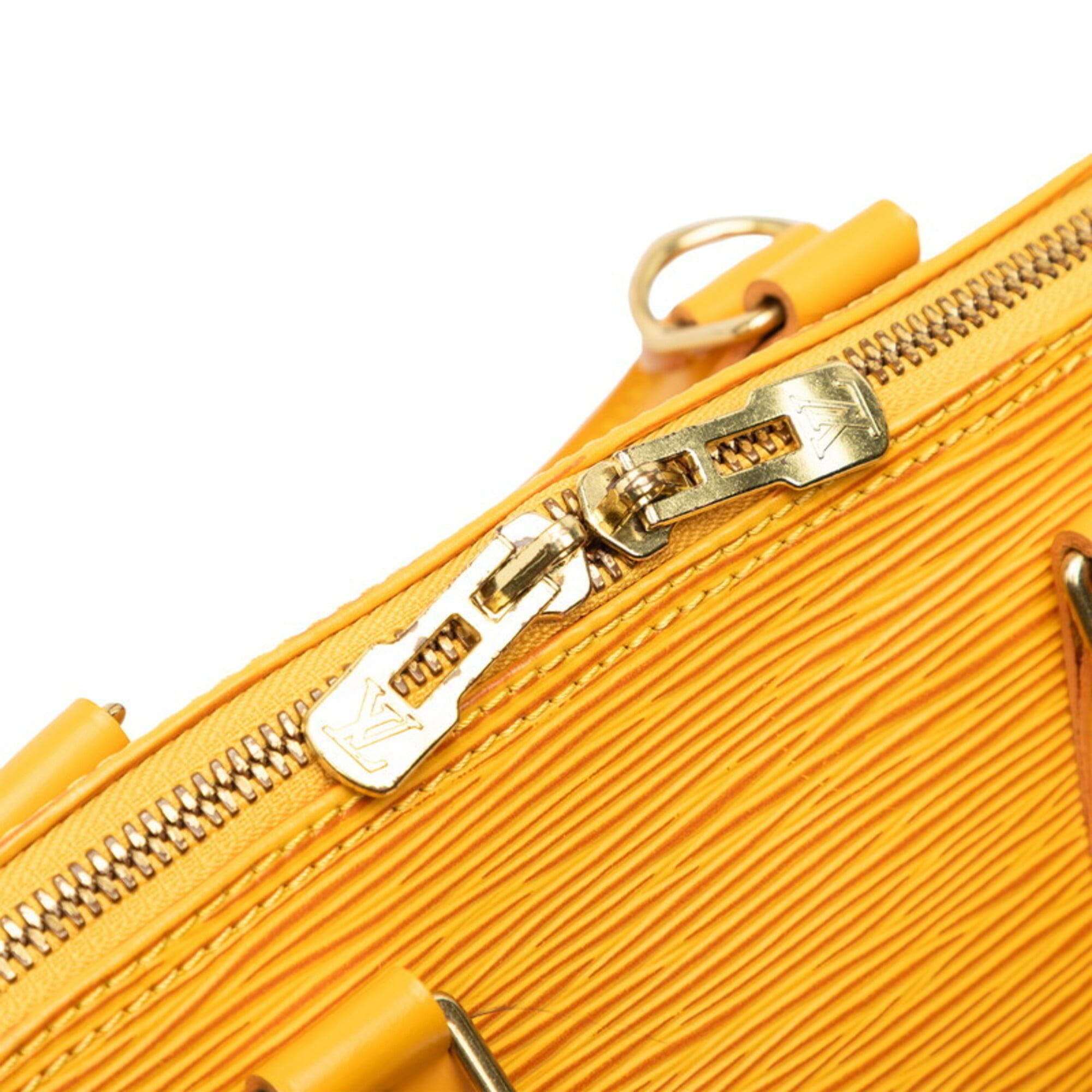 Louis Vuitton Yellow Leather Handbag (Pre-Owned)