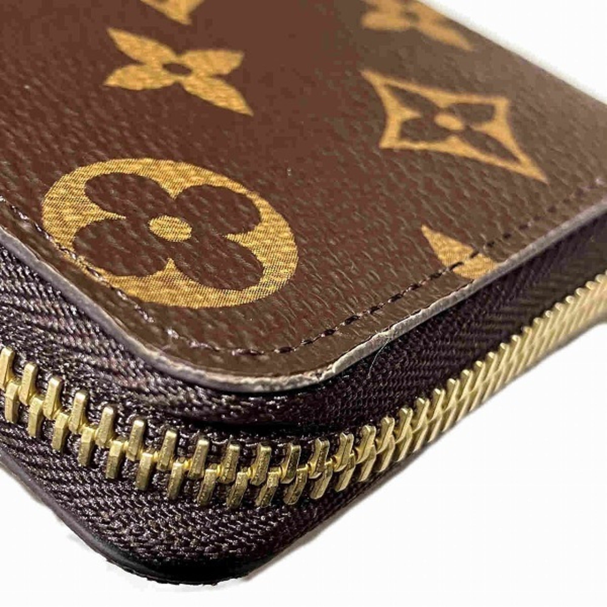 Louis Vuitton Monogram Brown Pink Monogram Long Wallet (Bi-Fold) (Pre-Owned)