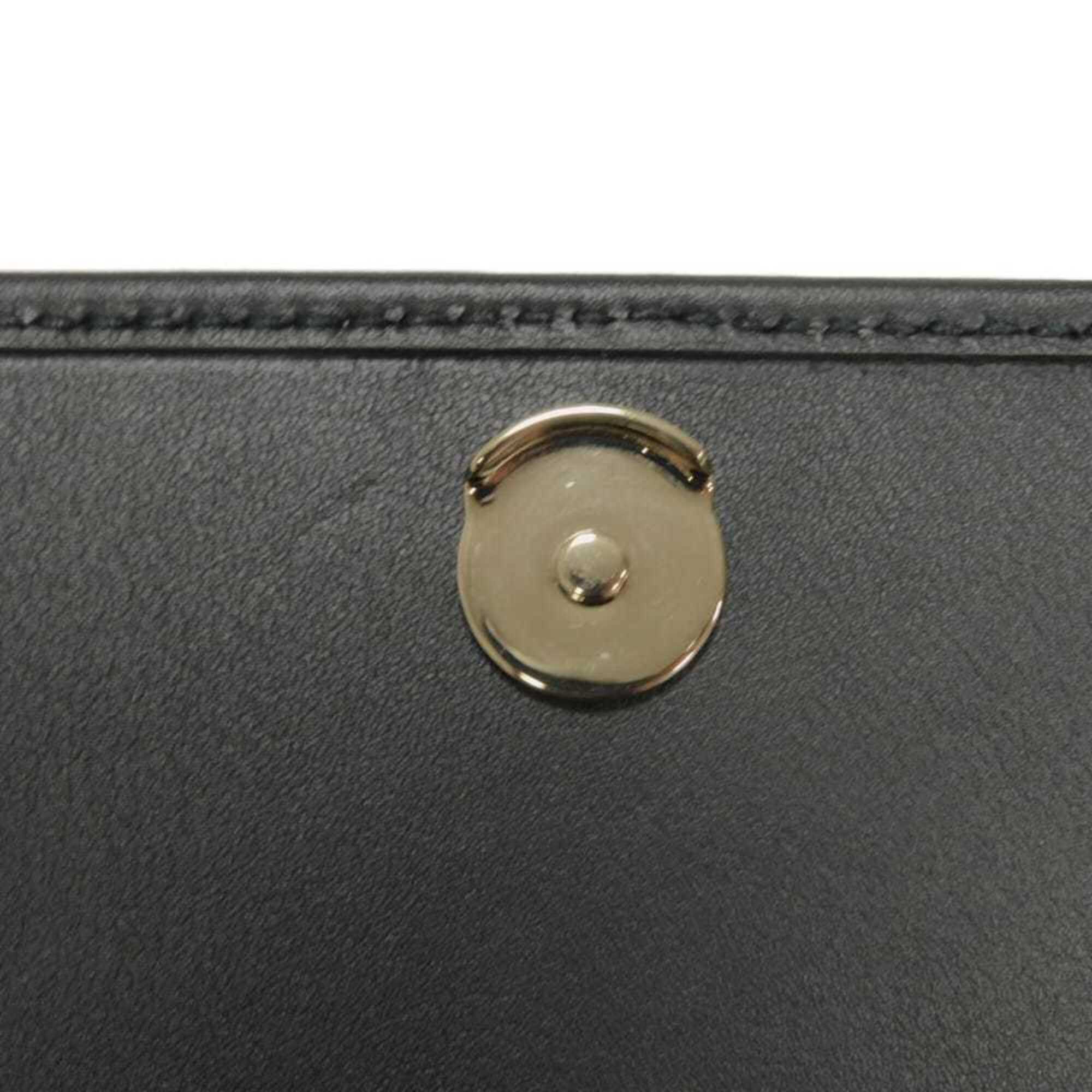Gucci Beige Black Gg Supreme Leather Shoulder Bag (Pre-Owned)