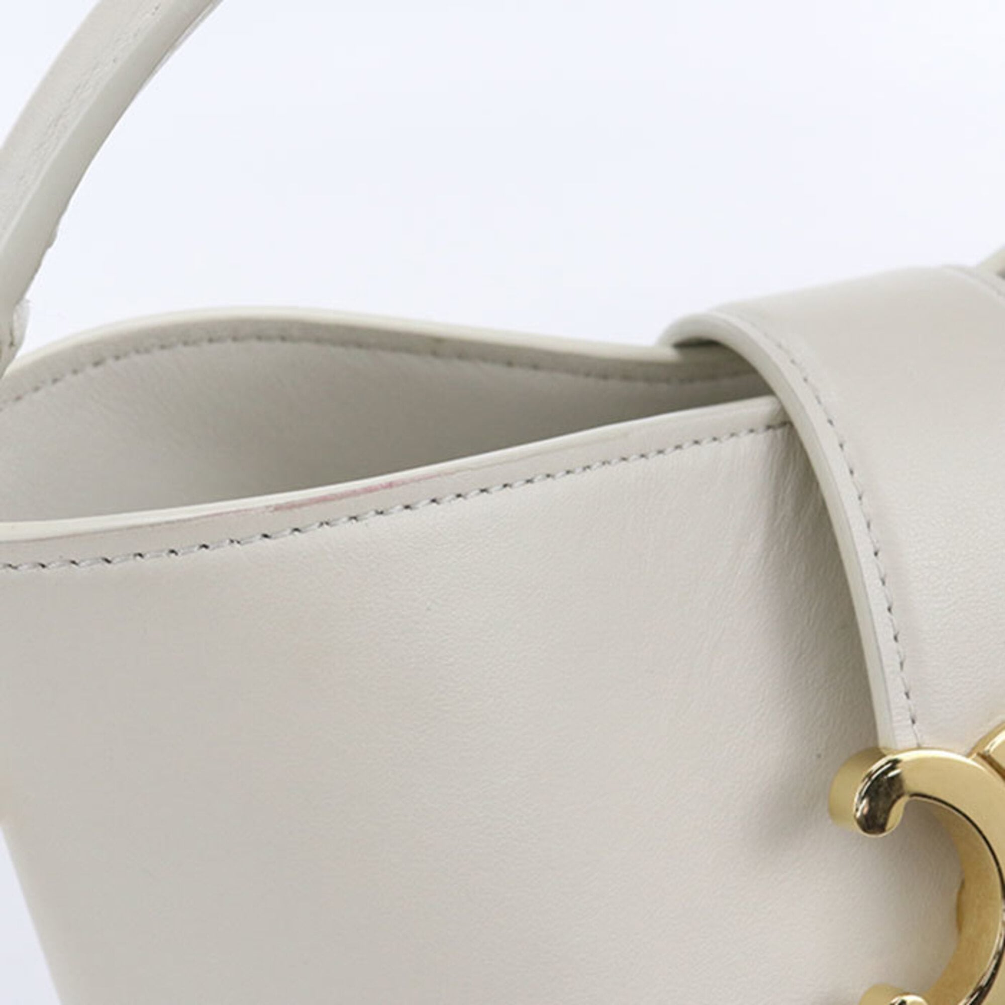 Celine White Leather Handbag (Pre-Owned)