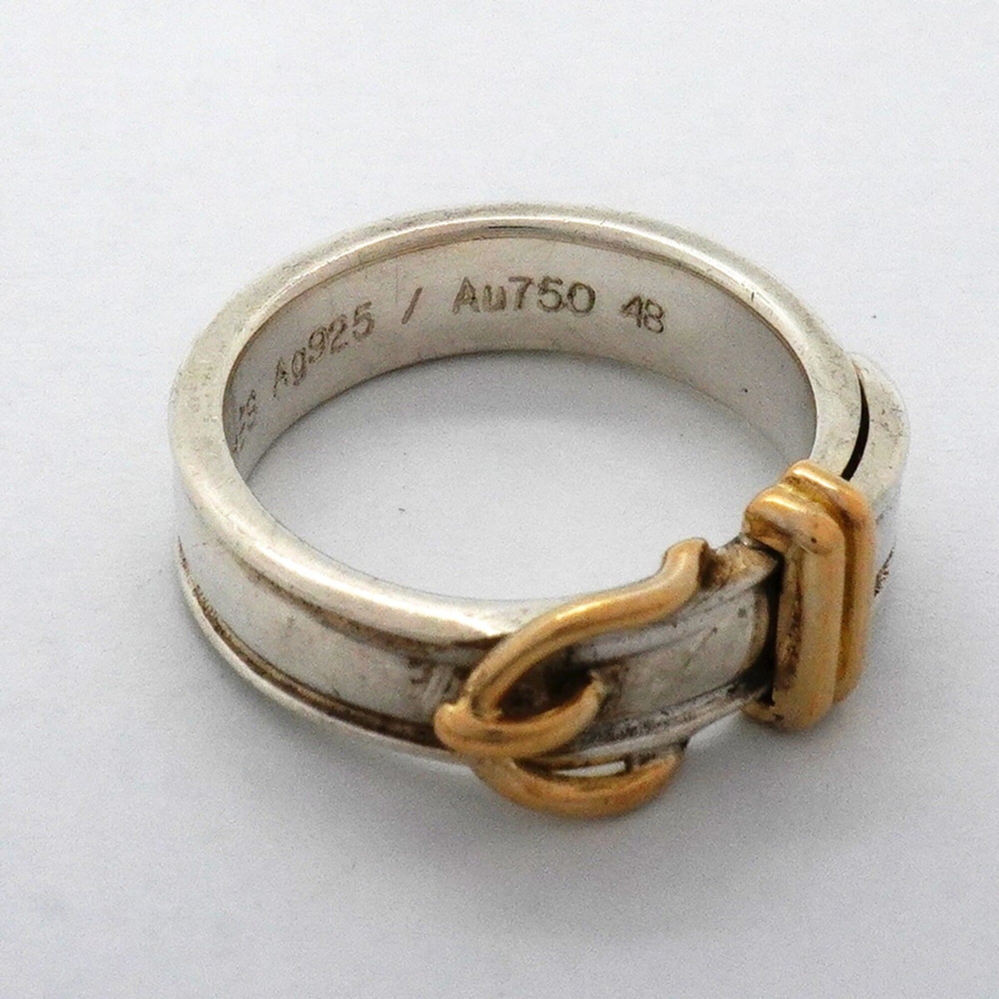 Hermes Yellow Gold (18K) Silver 925 Band Ring (Pre-Owned)