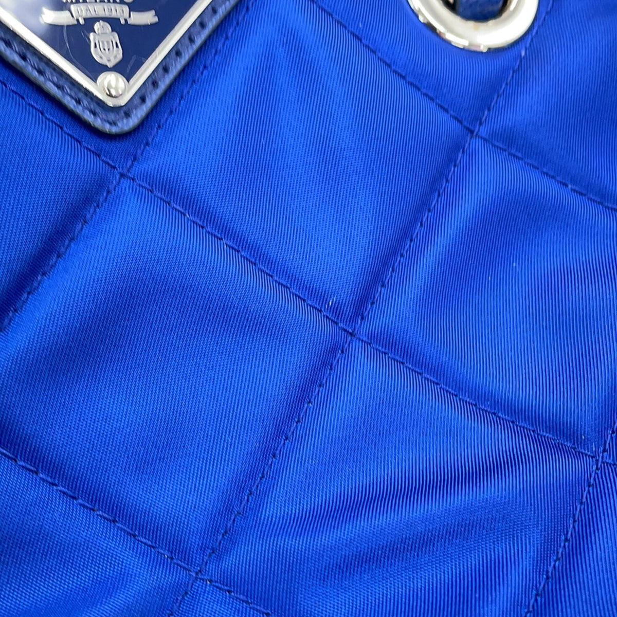 Prada Blue Nylon Handbag Shoulder Bag (Pre-Owned)