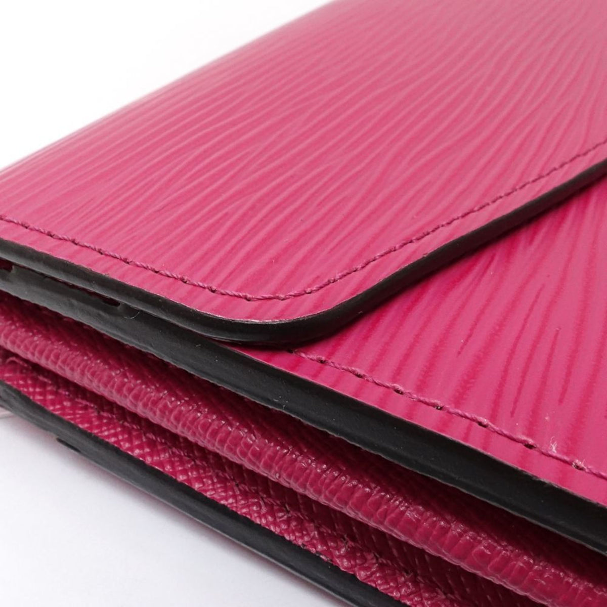 Louis Vuitton Hot Pink Leather Long Wallet (Bi-Fold) (Pre-Owned)
