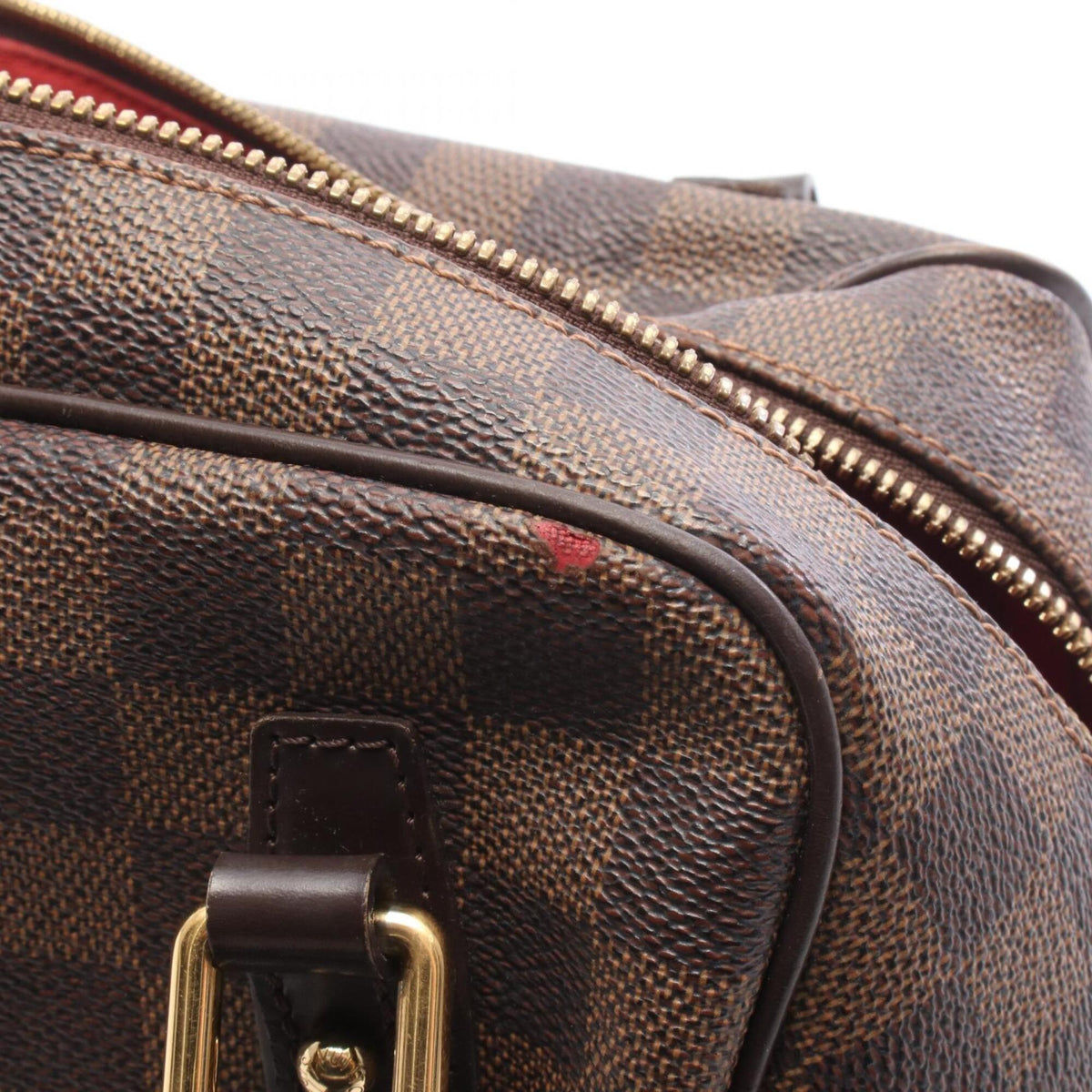 Louis Vuitton Brown Ebene Coated Canvas Leather Handbag Shoulder Bag (Pre-Owned)