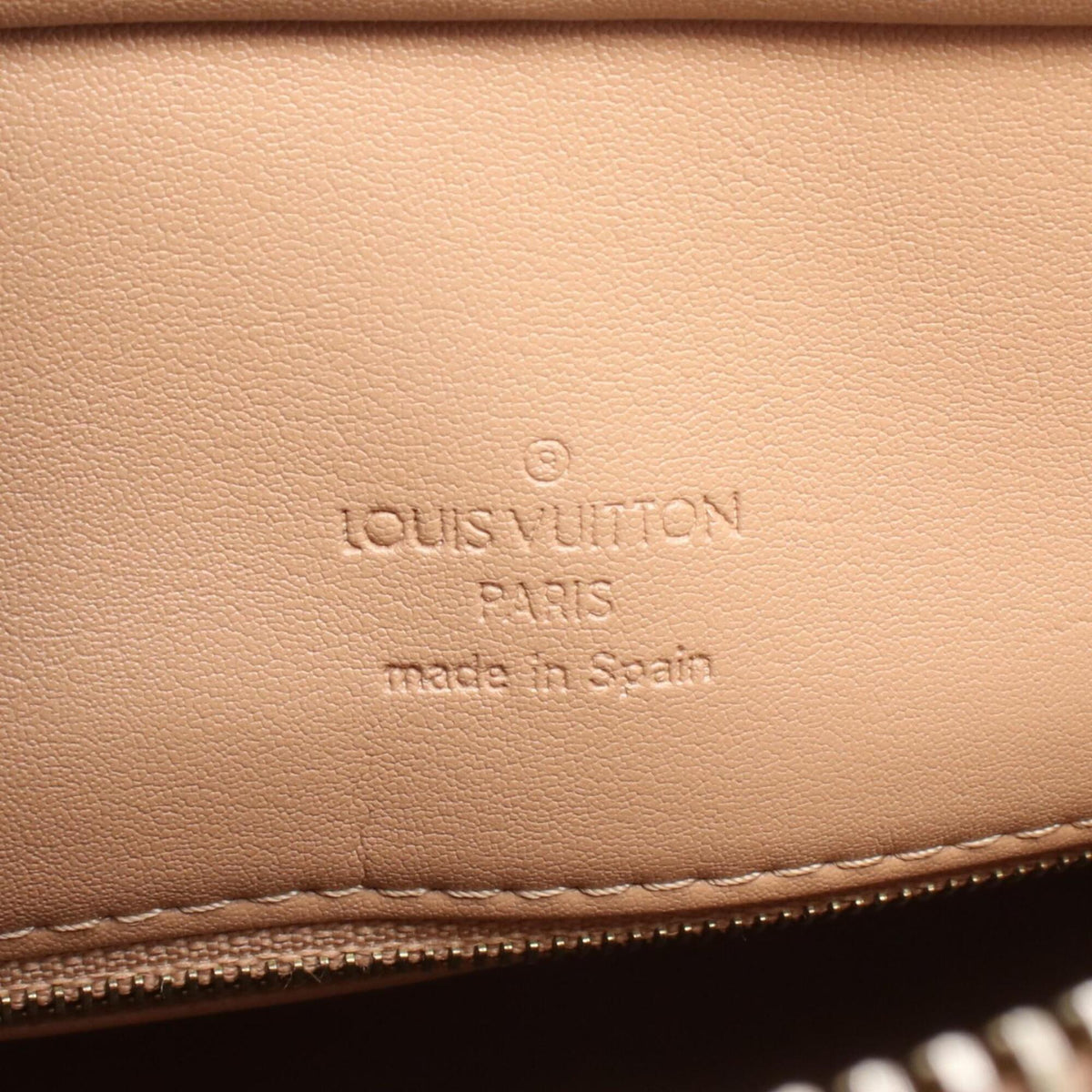 Louis Vuitton Monogram Vernis Beige Leather Handbag (Pre-Owned)