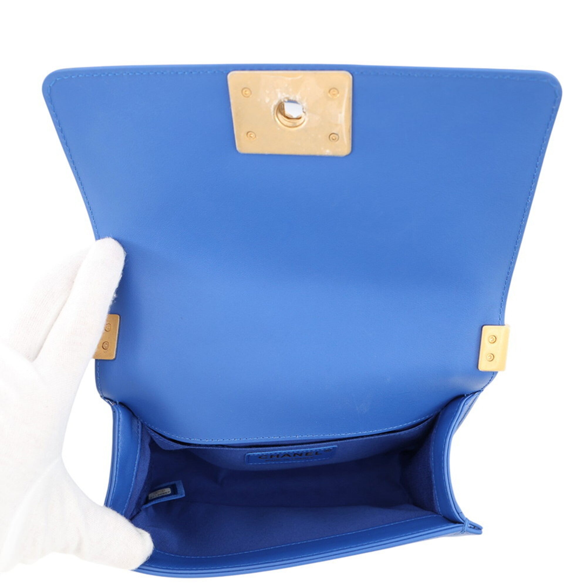 Chanel Blue Handbag Shoulder Bag (Pre-Owned)