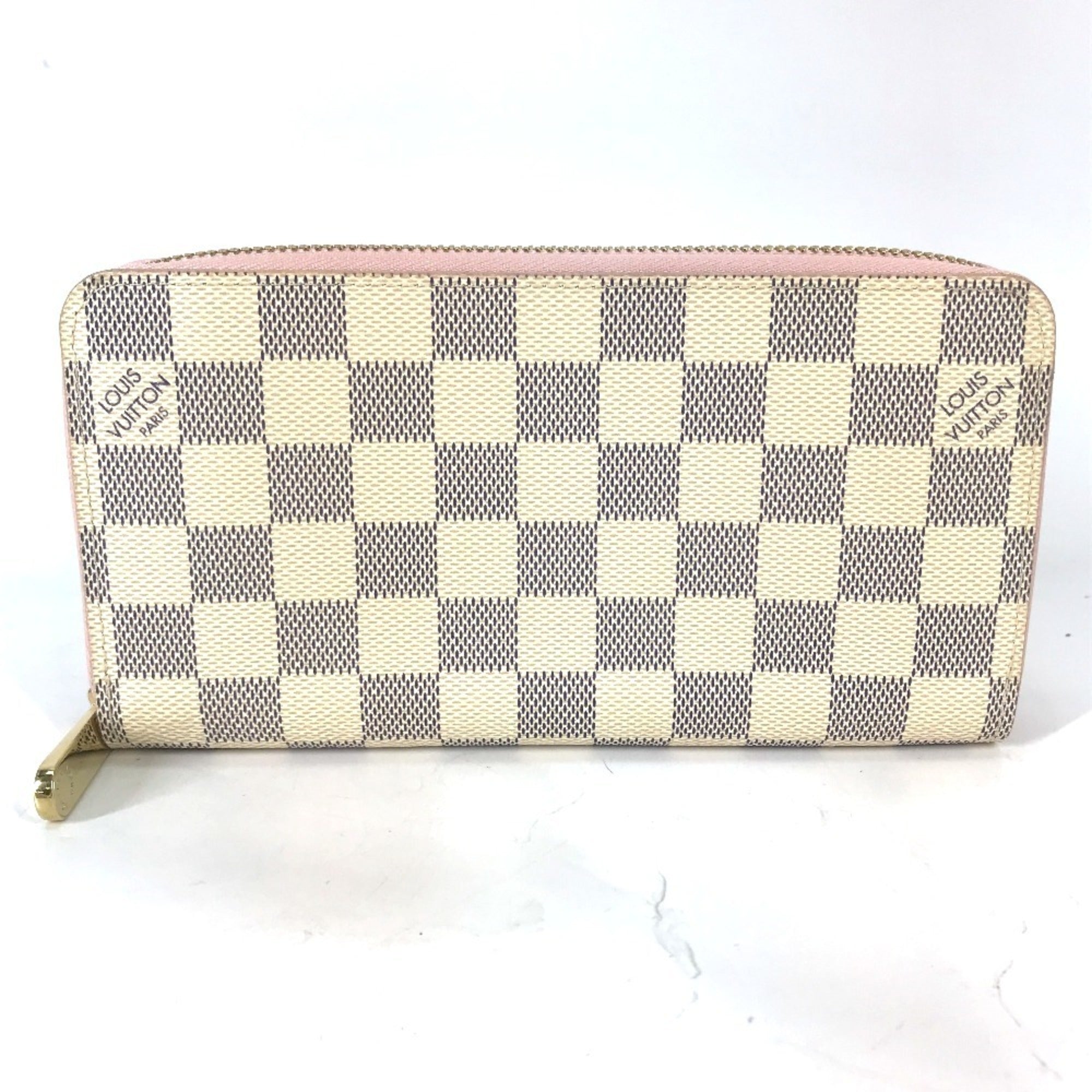 Louis Vuitton Damier Azur Damier Azur Rose Ballerine White Damier Azur Long Wallet (Bi-Fold) (Pre-Owned)