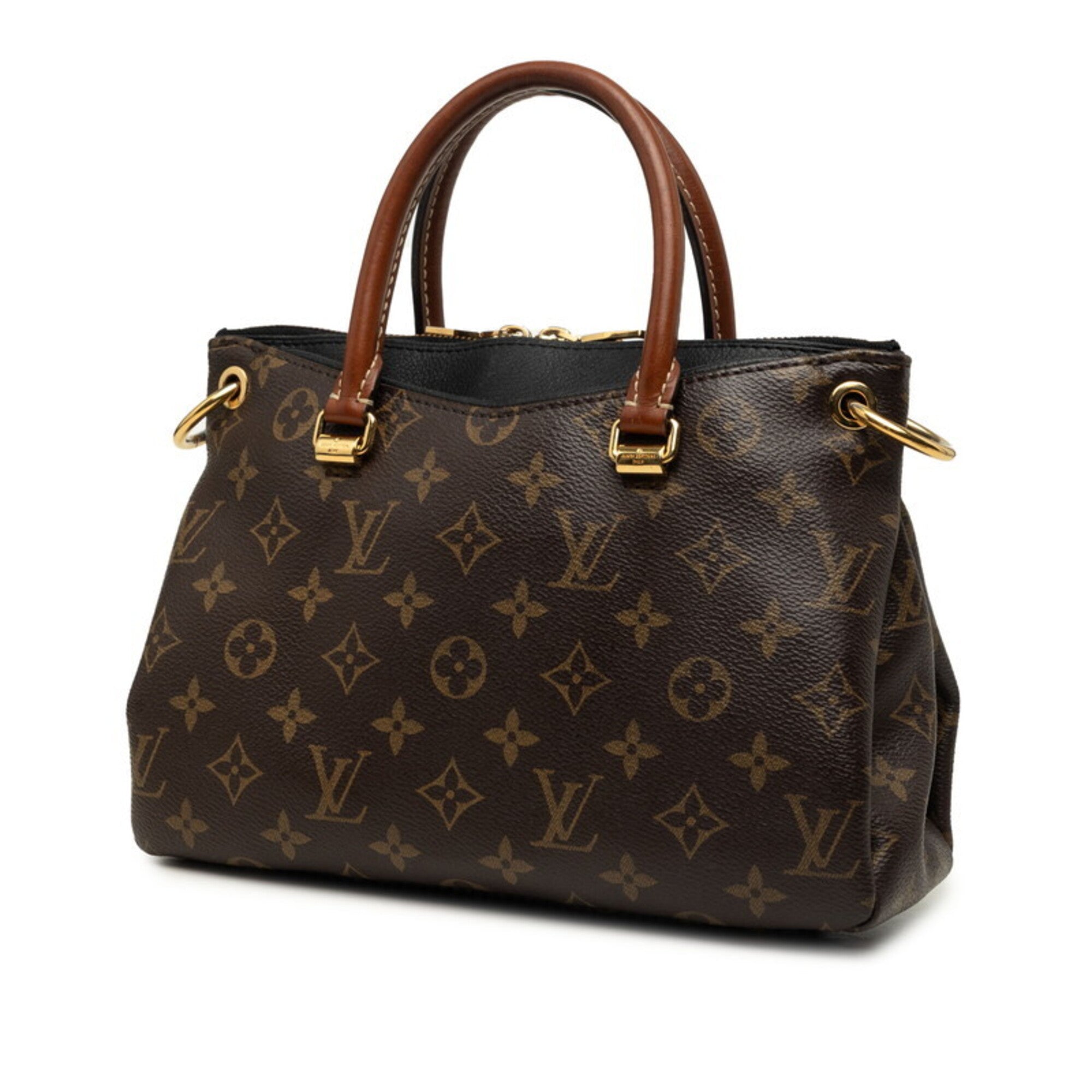 Louis Vuitton Black Brown Monogram Monogram Handbag Shoulder Bag (Pre-Owned)