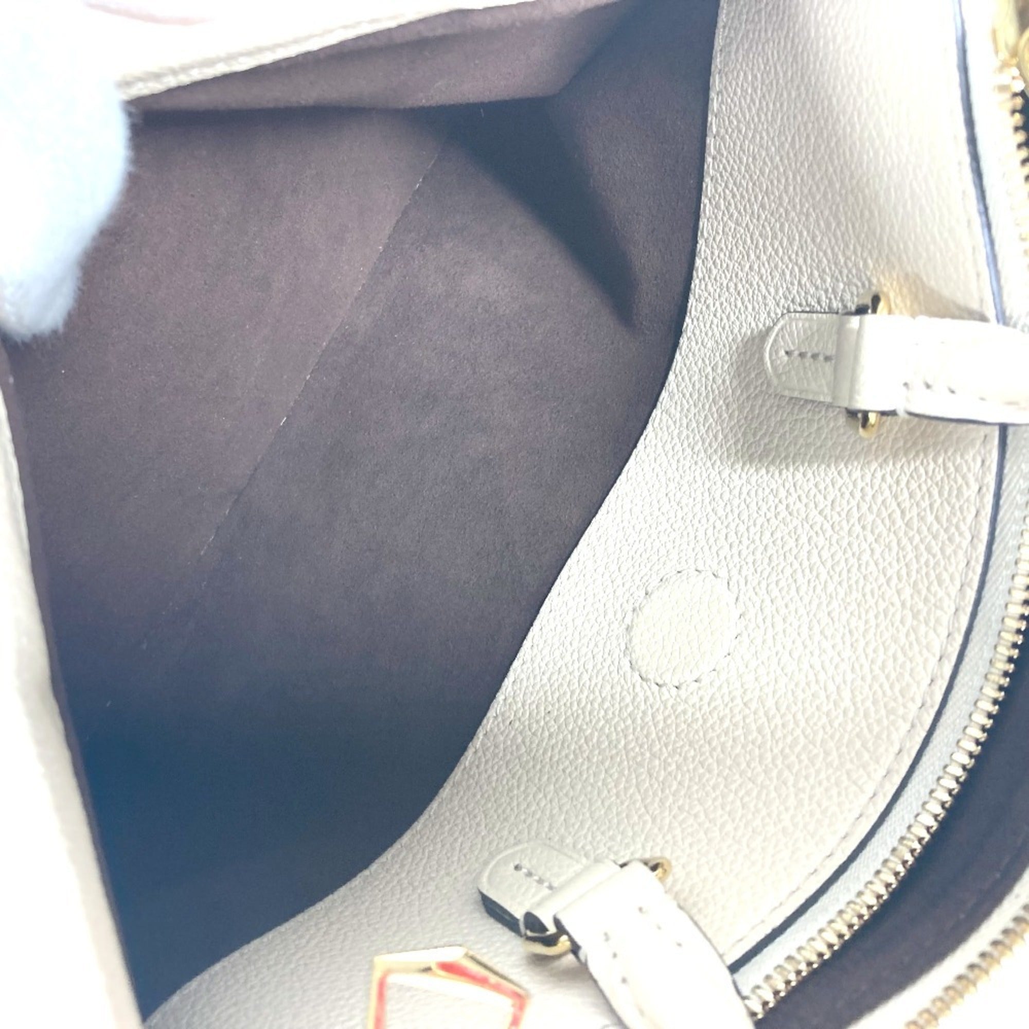 Louis Vuitton White Monogram Empreinte Handbag Shoulder Bag Tote Bag (Pre-Owned)