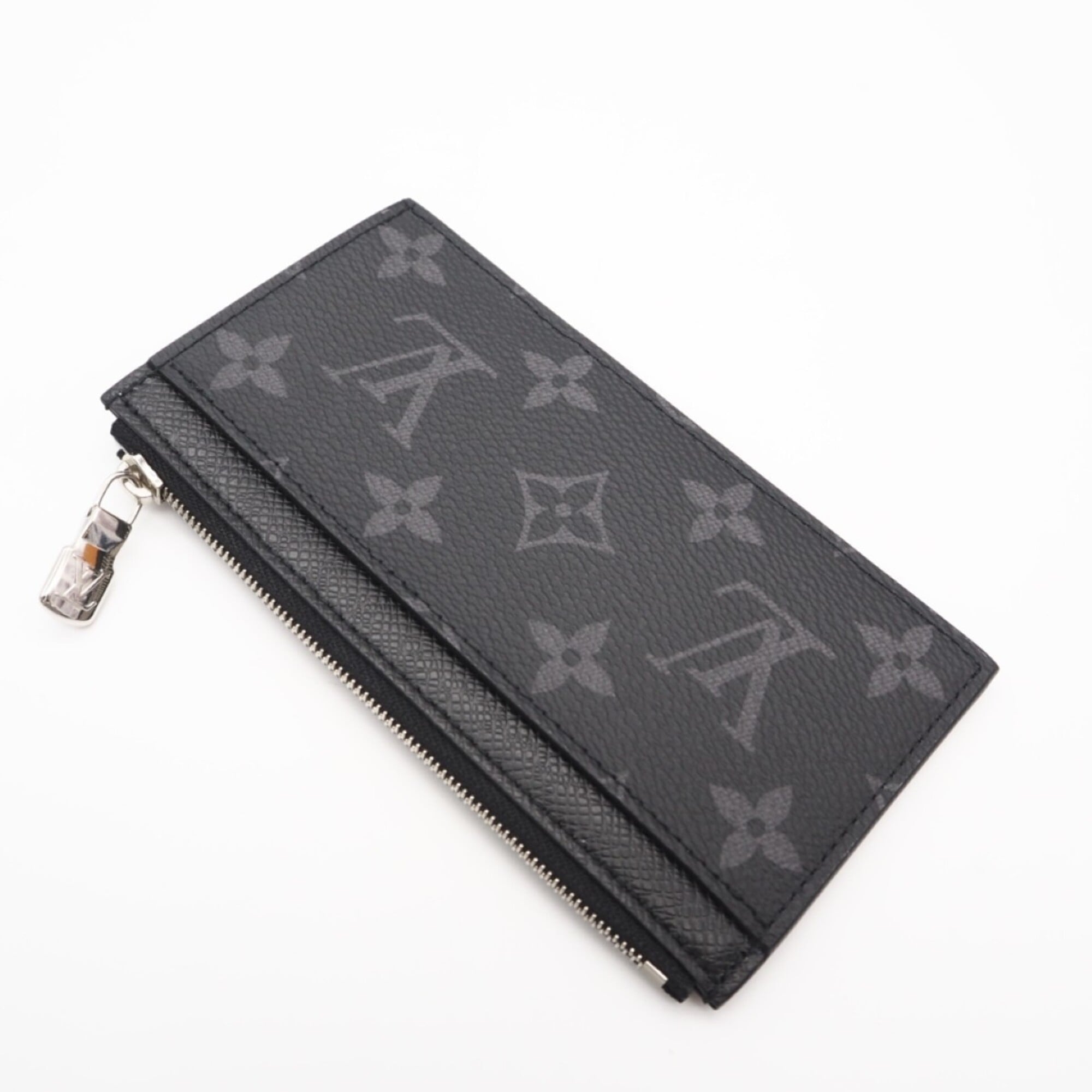 Louis Vuitton Black Gray Monogram Eclipse Monogram Eclipse Coin Purse/Coin Case (Pre-Owned)
