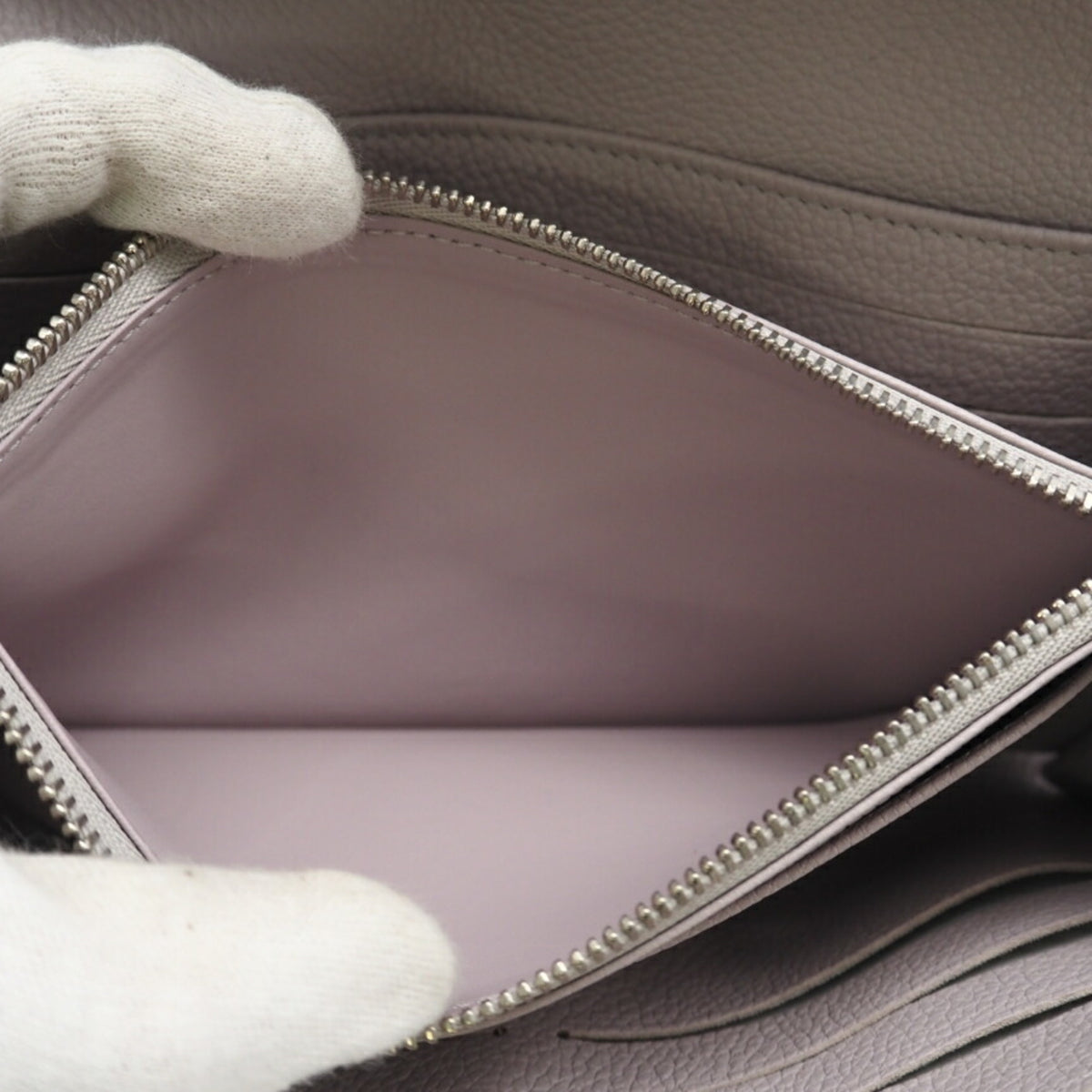 Louis Vuitton Empreinte Gray Pink Leather Long Wallet (Bi-Fold) (Pre-Owned)