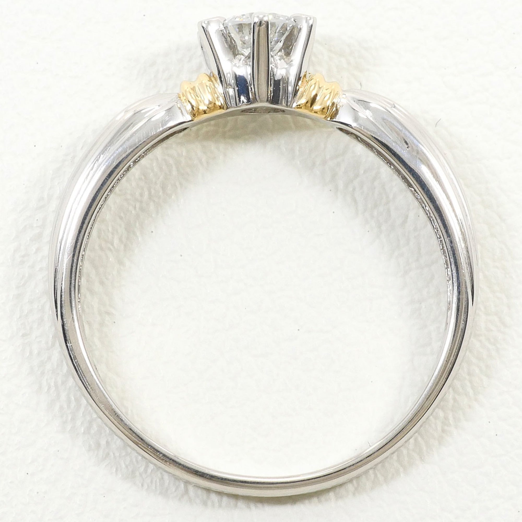 Unbranded Platinum Yellow Gold Yellow Gold (18K) Platinum 900 Band Ring (Pre-Owned)