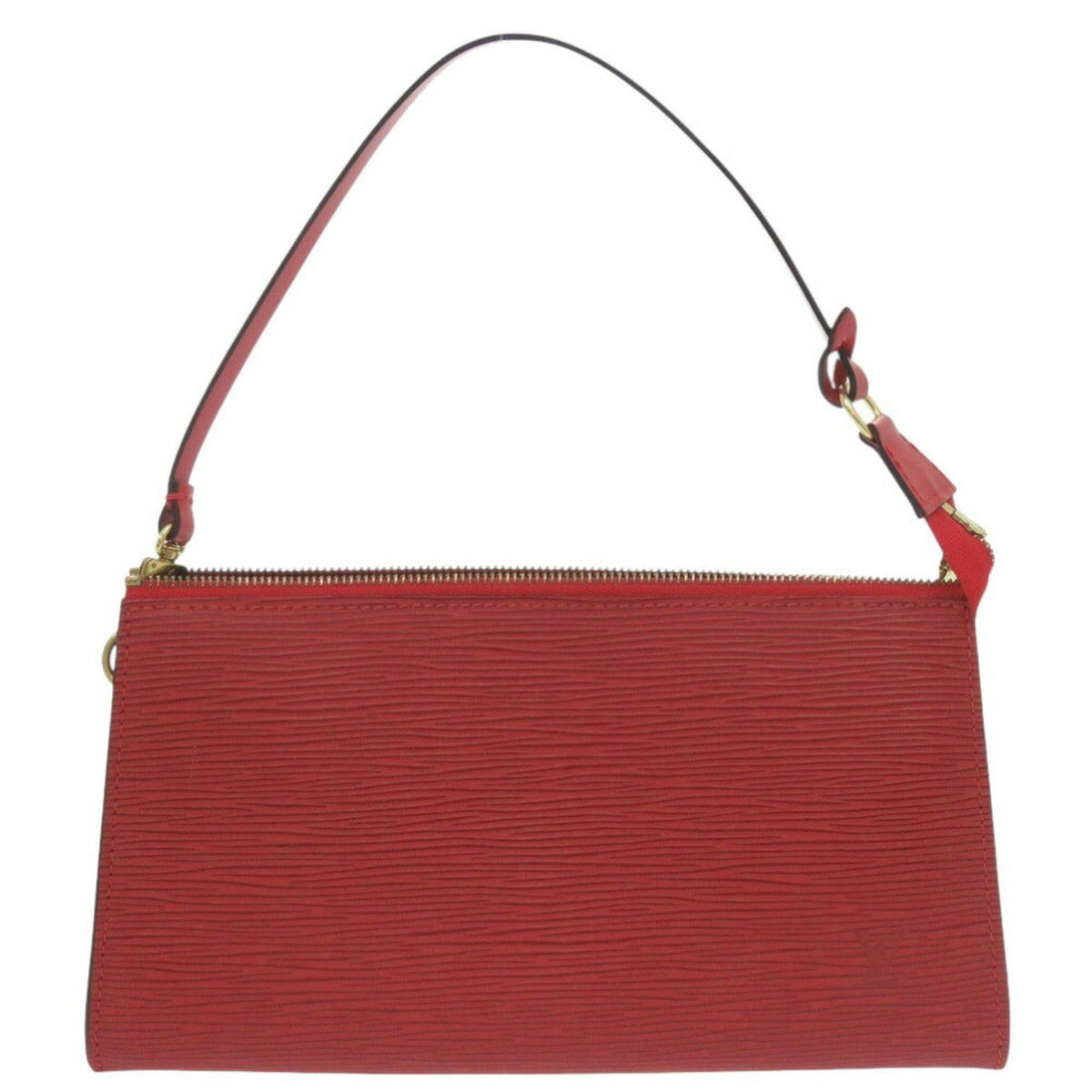 Louis Vuitton Castilian Red Red Color Epi Leather Handbag (Pre-Owned)
