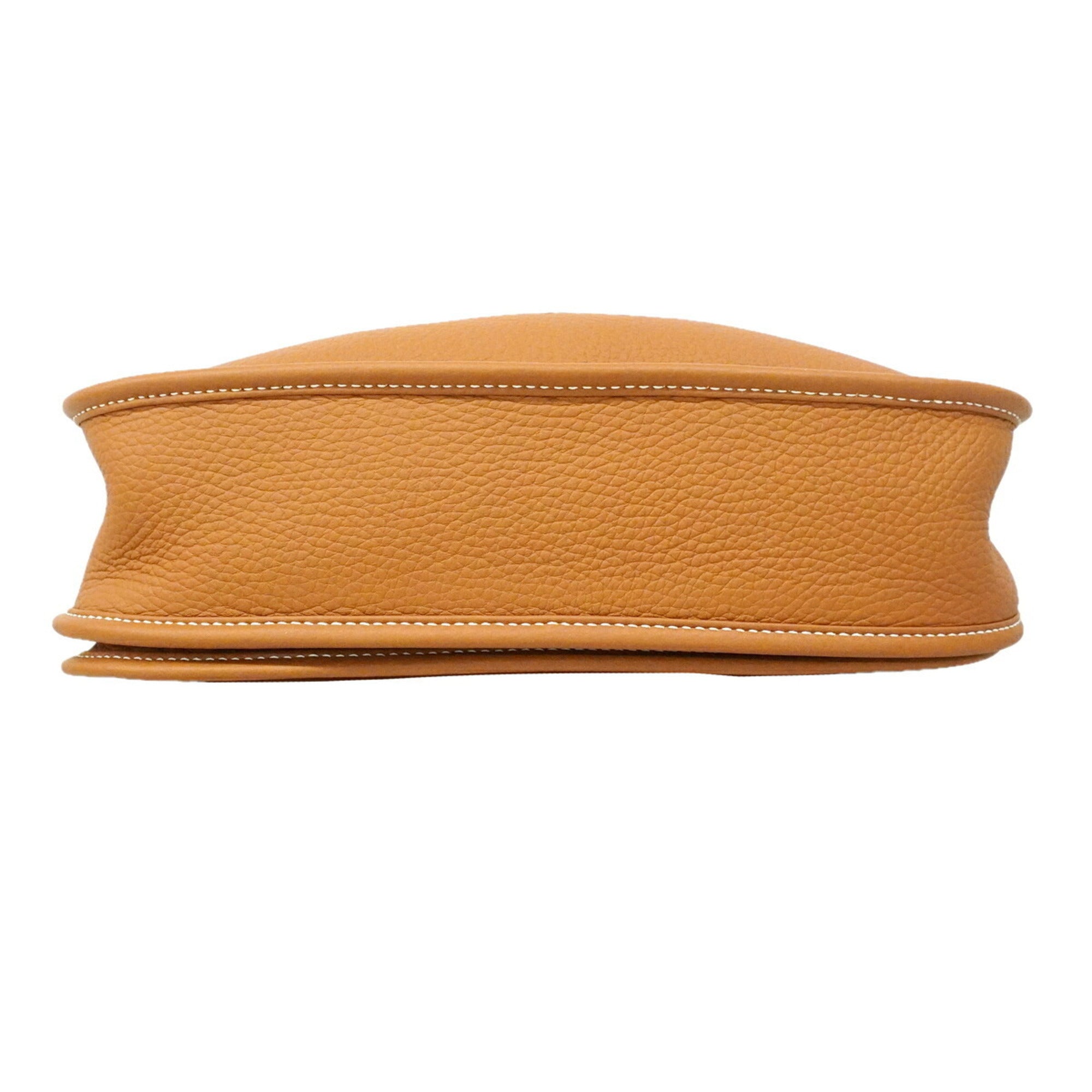 Hermes Gold Taurillon Clemence Leather Shoulder Bag (Pre-Owned)