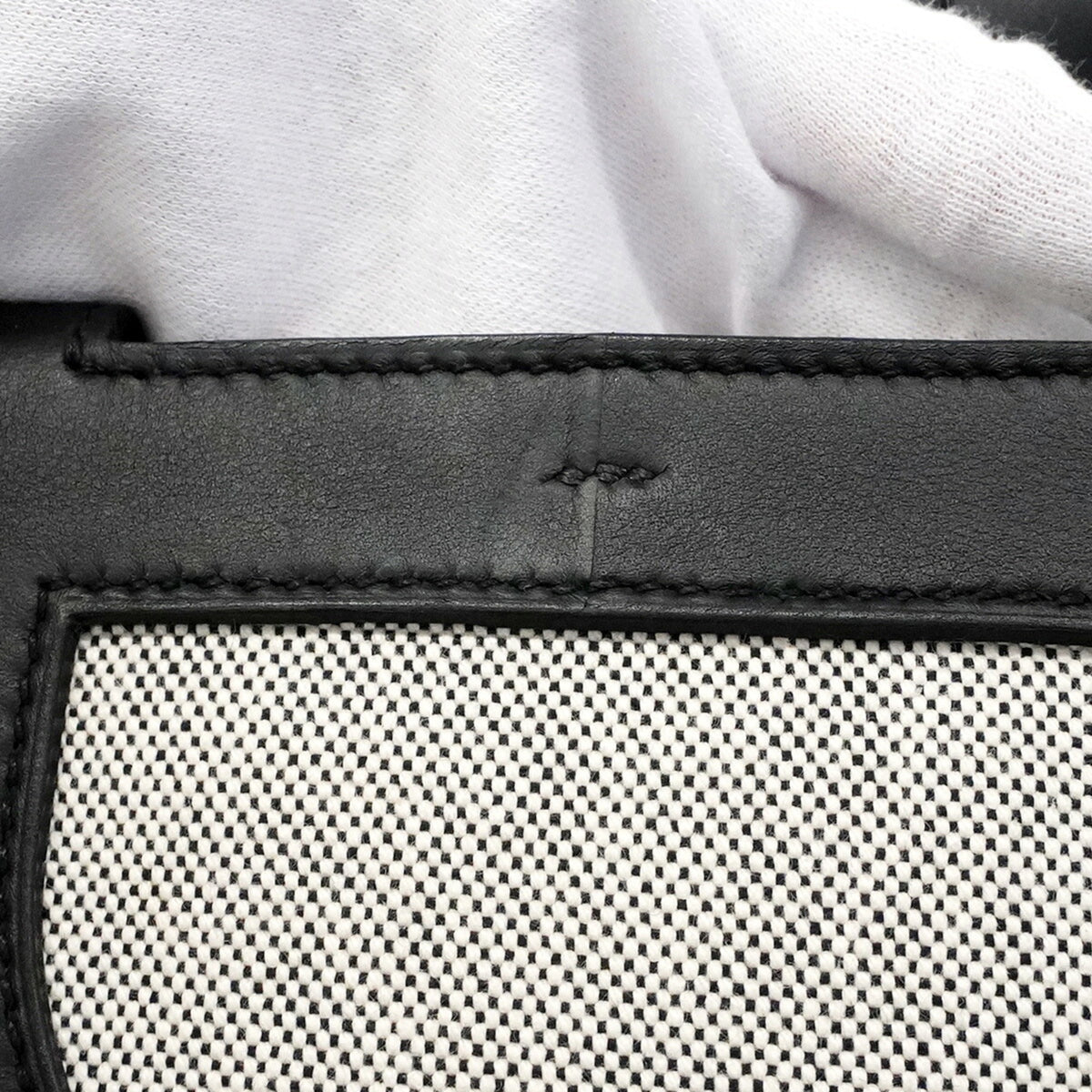 Hermes Black Toile H Handbag (Pre-Owned)