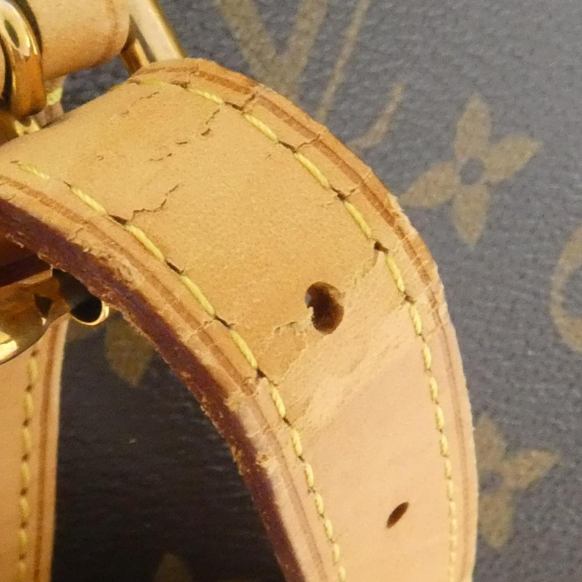 Louis Vuitton Monogram Marron Coated Canvas Shoulder Bag (Pre-Owned)