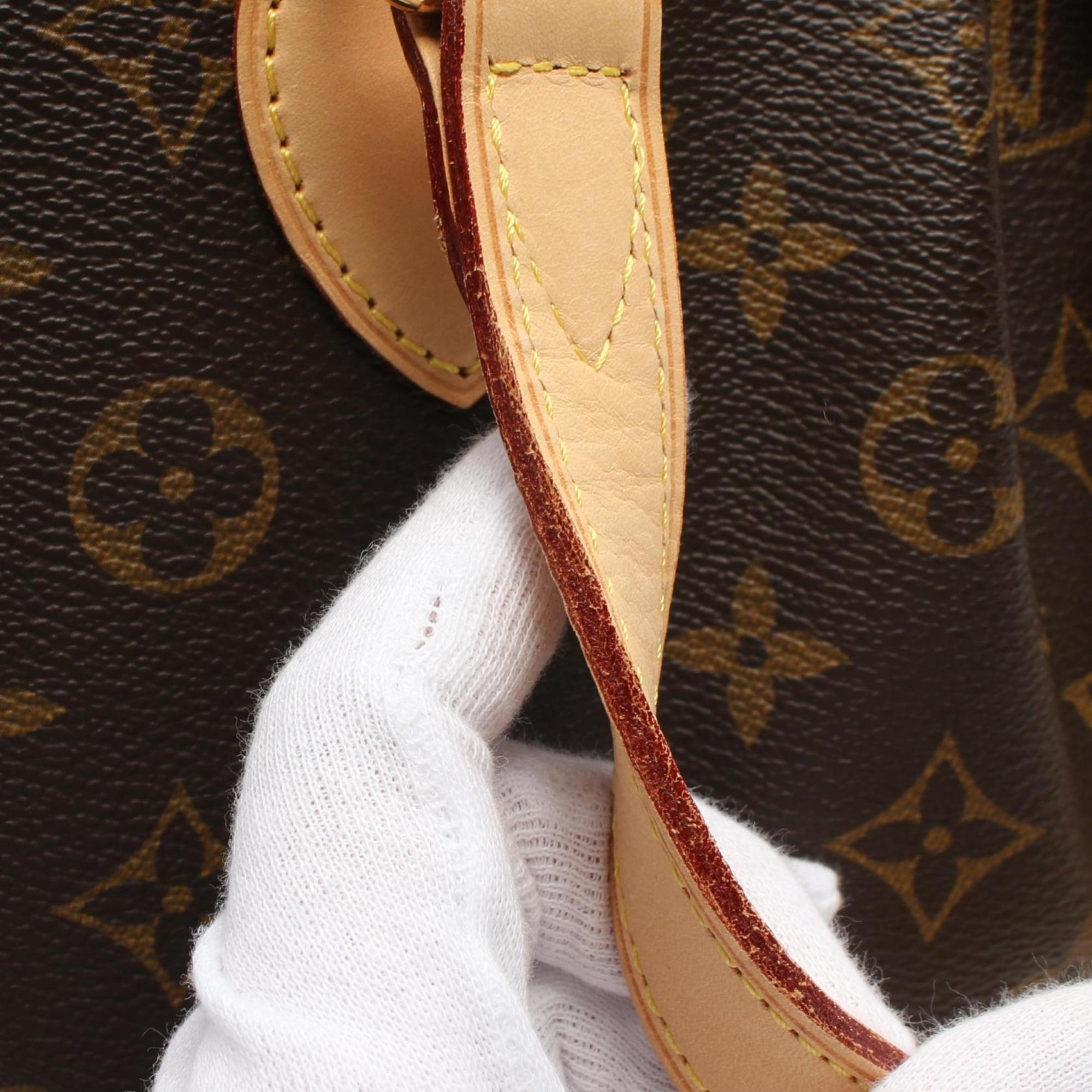 Louis Vuitton Brown Coated Canvas Leather Handbag (Pre-Owned)