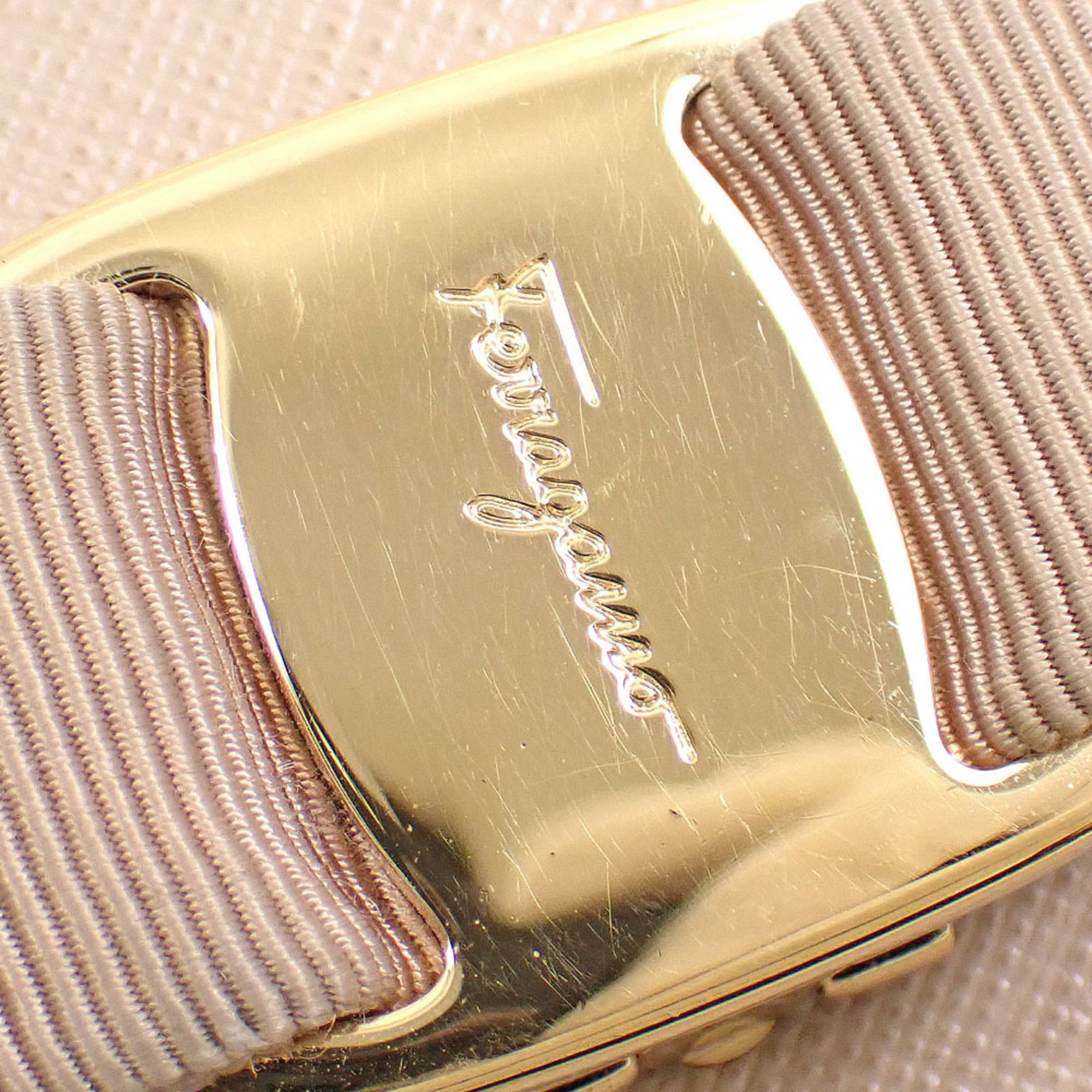 Salvatore Ferragamo Beige Leather Wallet (Bi-Fold) (Pre-Owned)