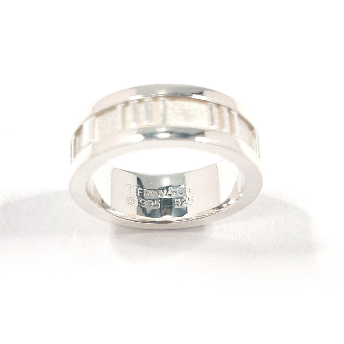 Tiffany Atlas Silver Silver 925 Band Ring (Pre-Owned)