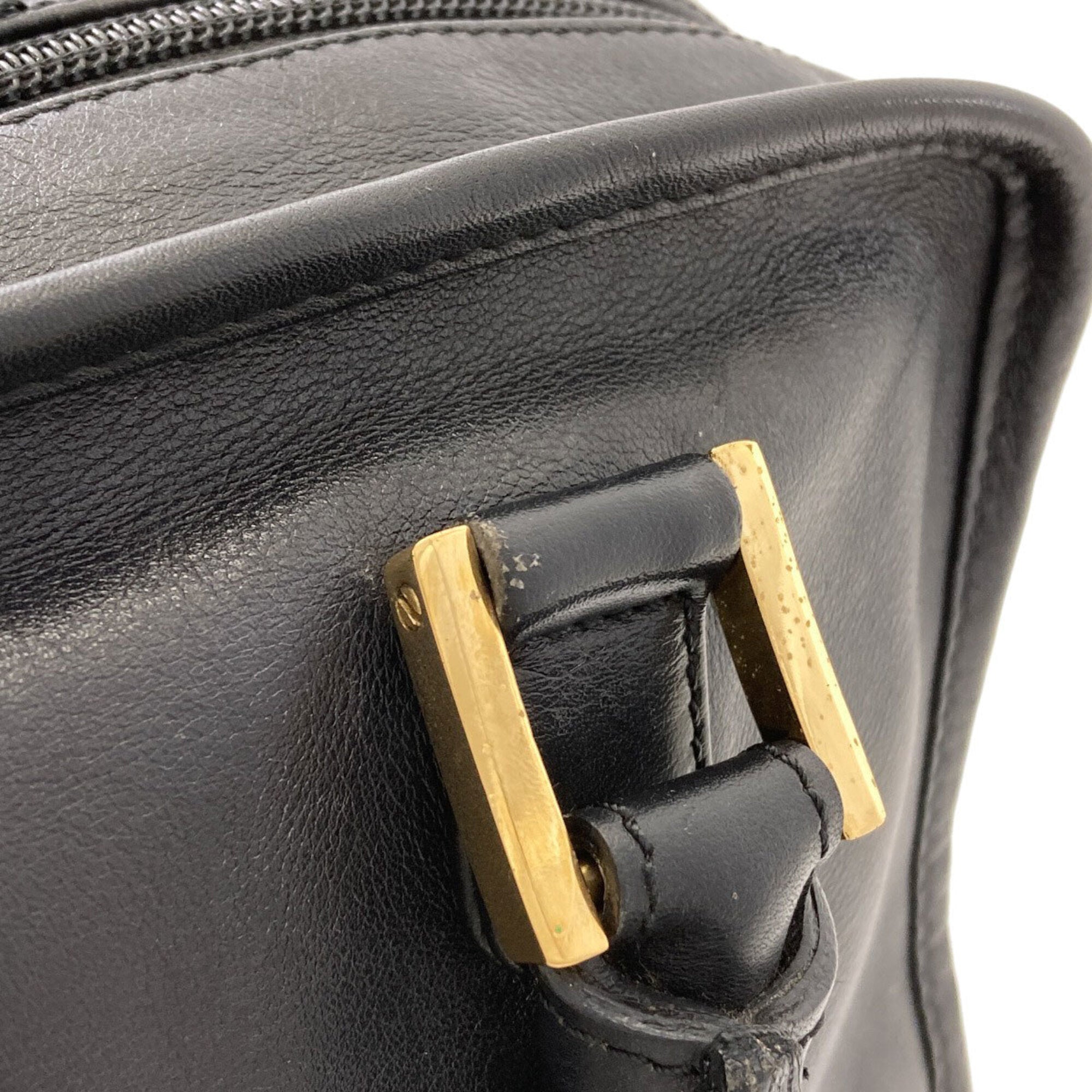 Loewe Black Leather Handbag (Pre-Owned)