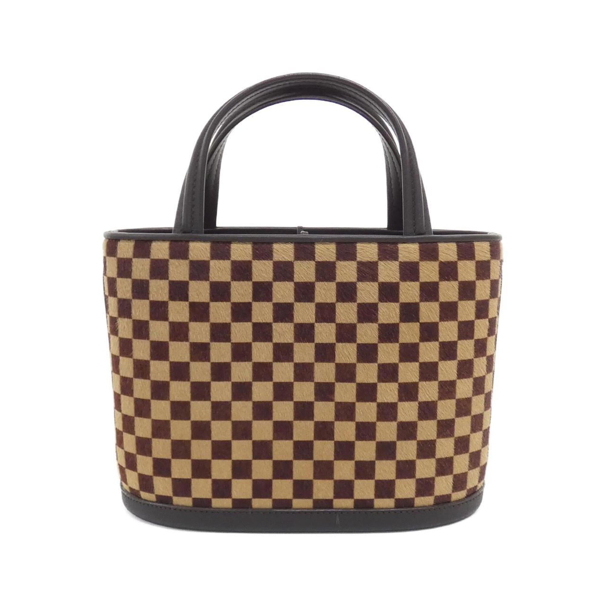 Louis Vuitton Ebene Leather Handbag (Pre-Owned)