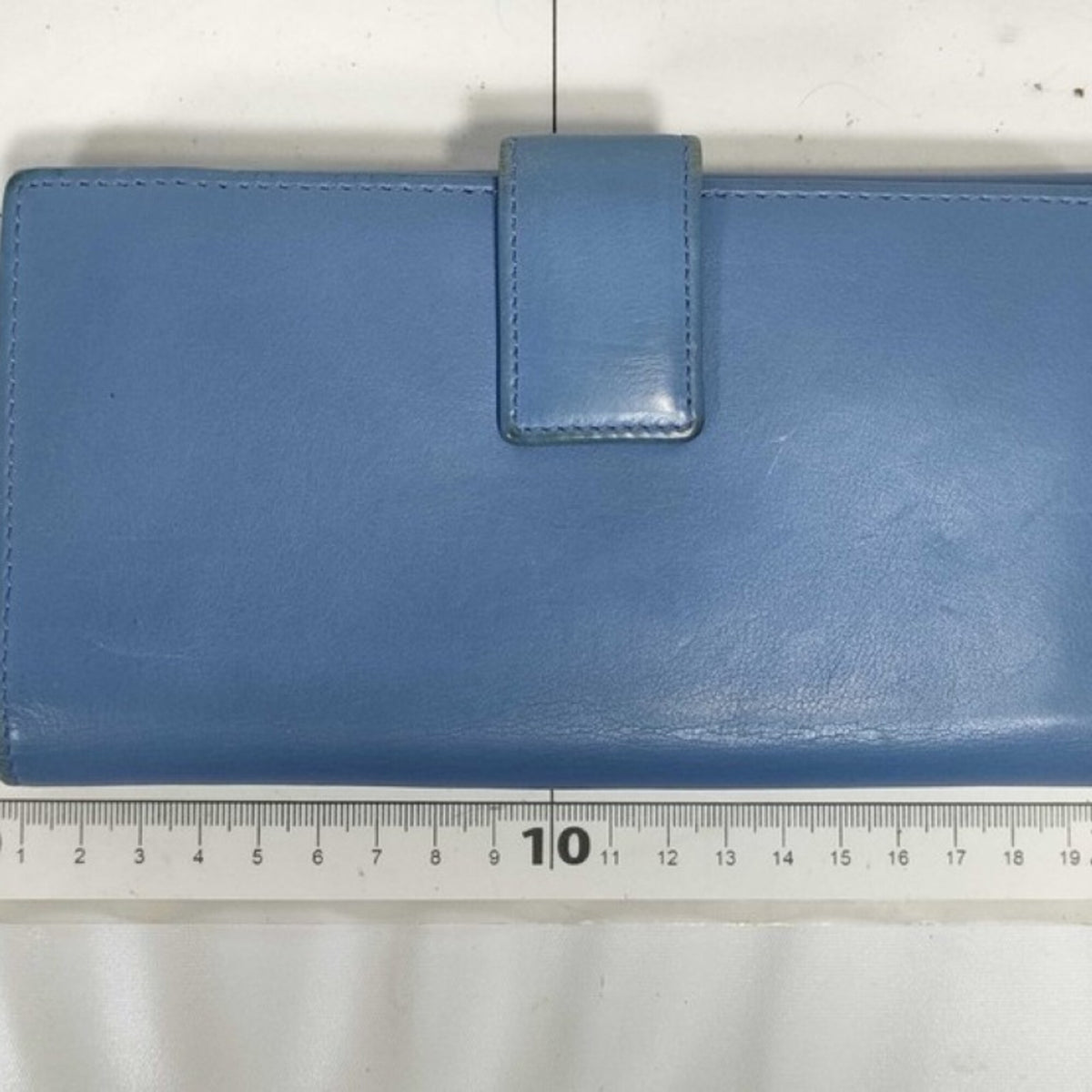 Gucci Blue Leather Long Wallet (Bi-Fold) (Pre-Owned)