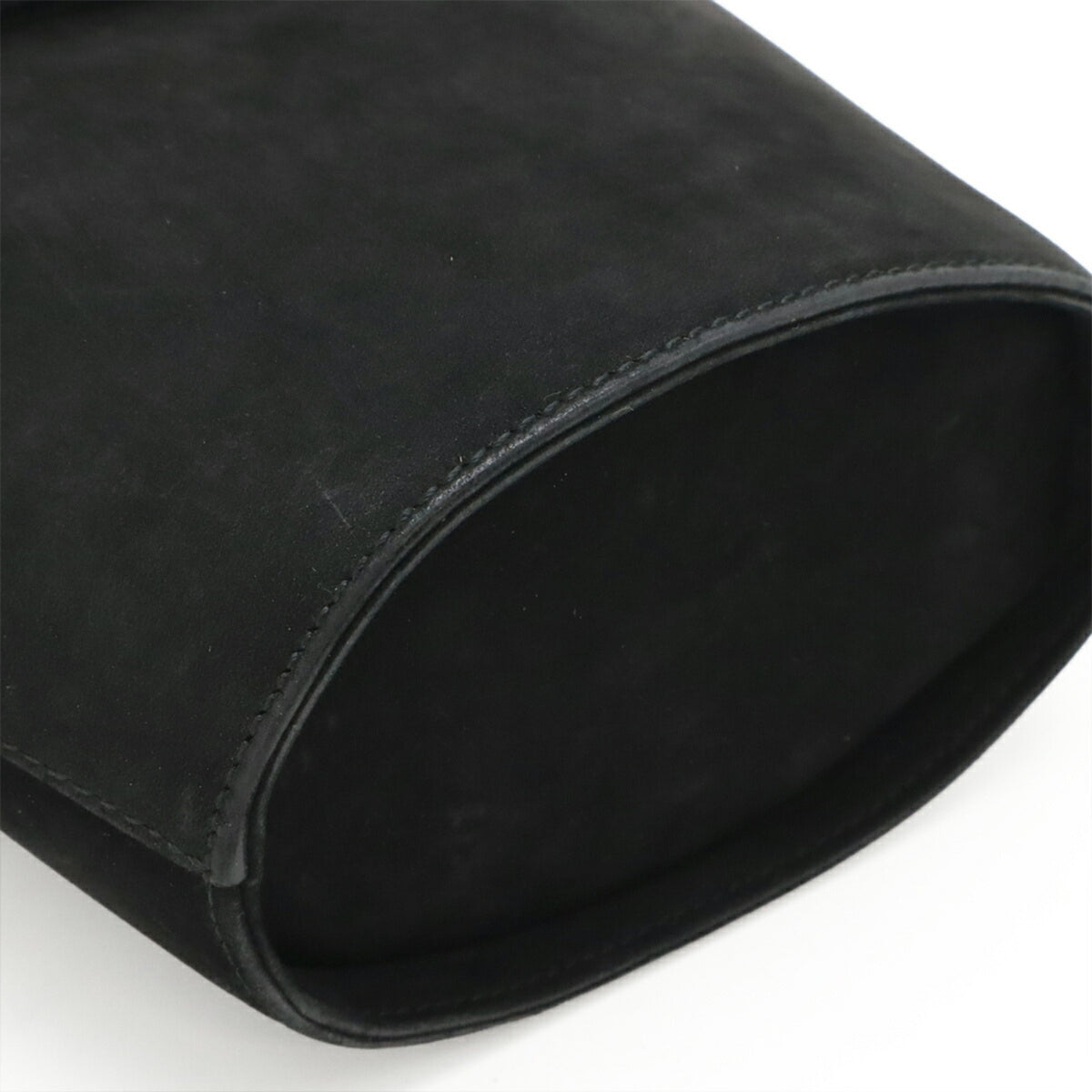 Salvatore Ferragamo Black Suede Handbag (Pre-Owned)