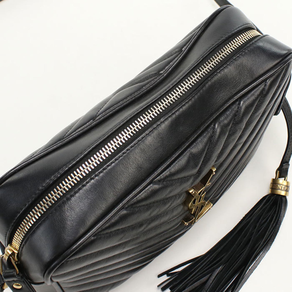 Saint Laurent Black Leather Shoulder Bag (Pre-Owned)