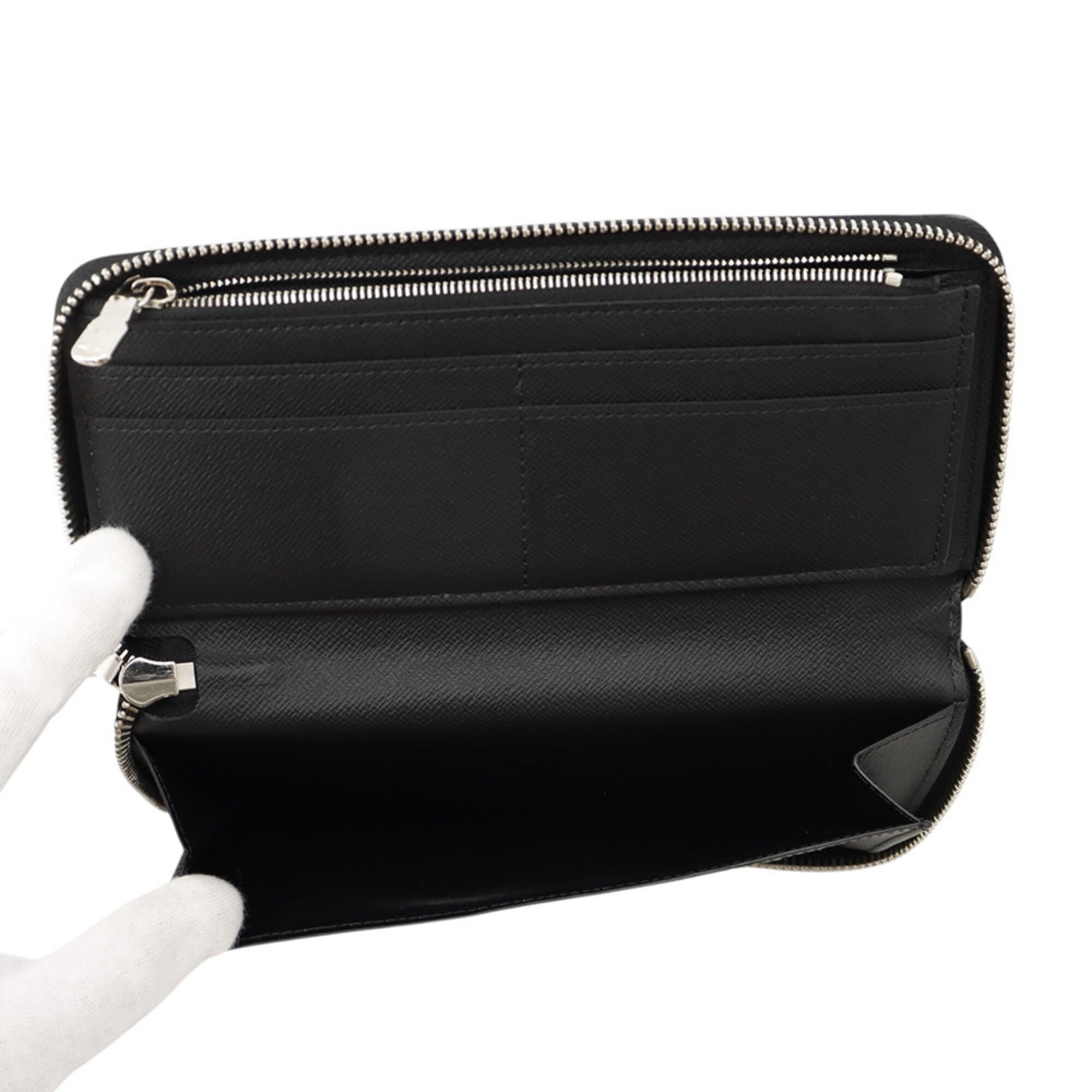 Louis Vuitton Epi Black Noir Epi Leather Long Wallet (Bi-Fold) (Pre-Owned)