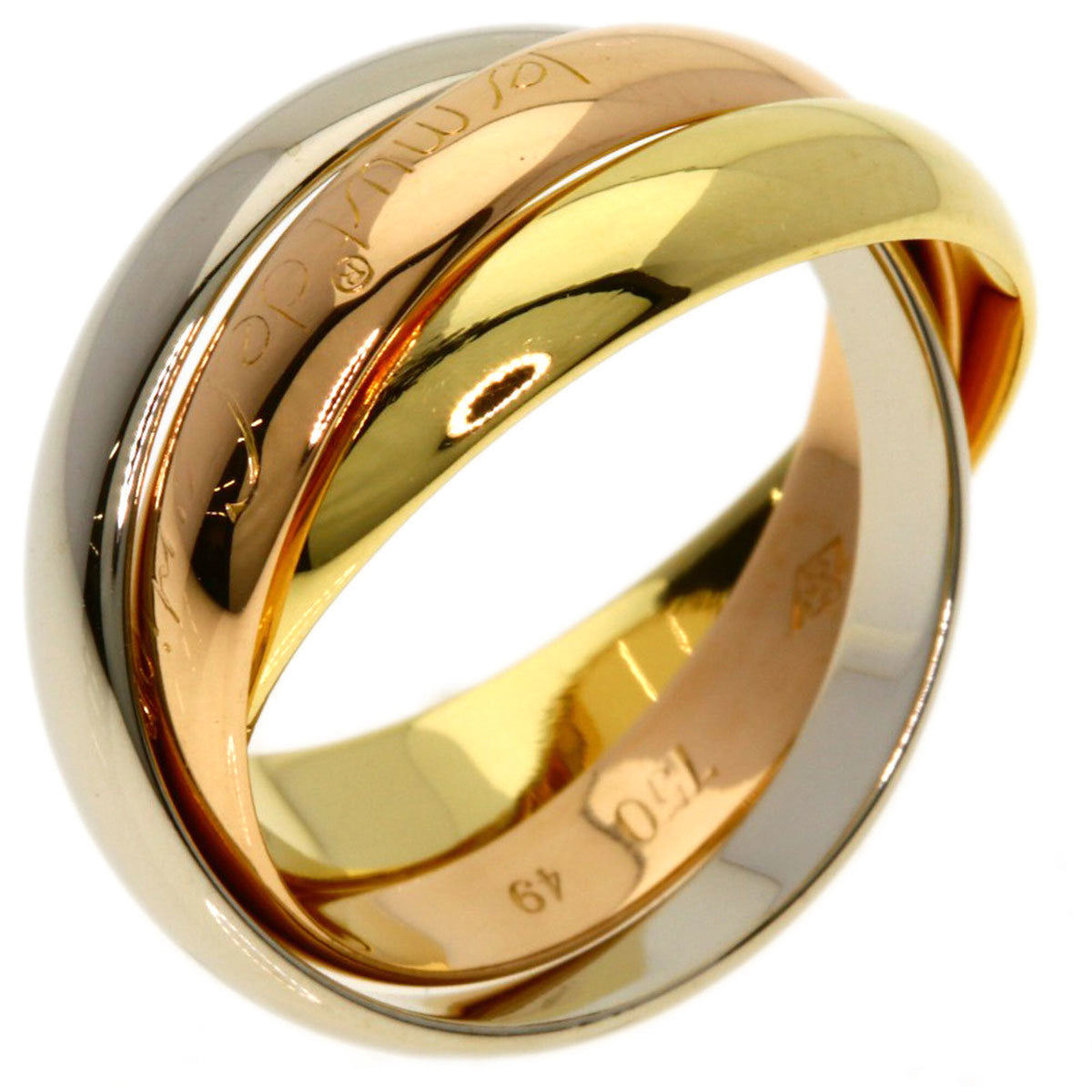 Cartier Trinity Yellow Gold (18K) Pink Gold (18K) White Gold (18K) Band Ring (Pre-Owned)