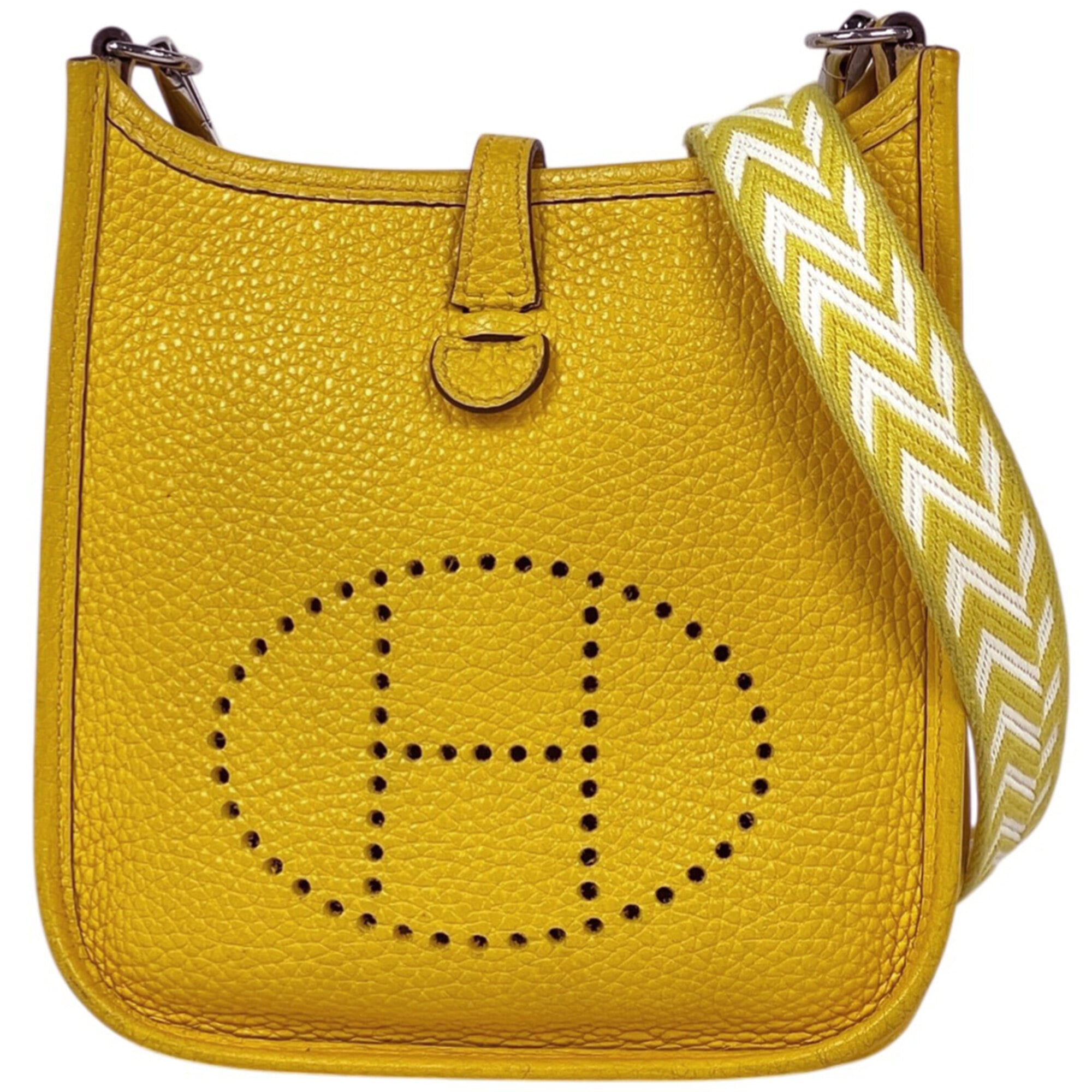 Hermes Evelyne Taurillon Clemence Leather Pochette Shoulder Bag (Pre-Owned)