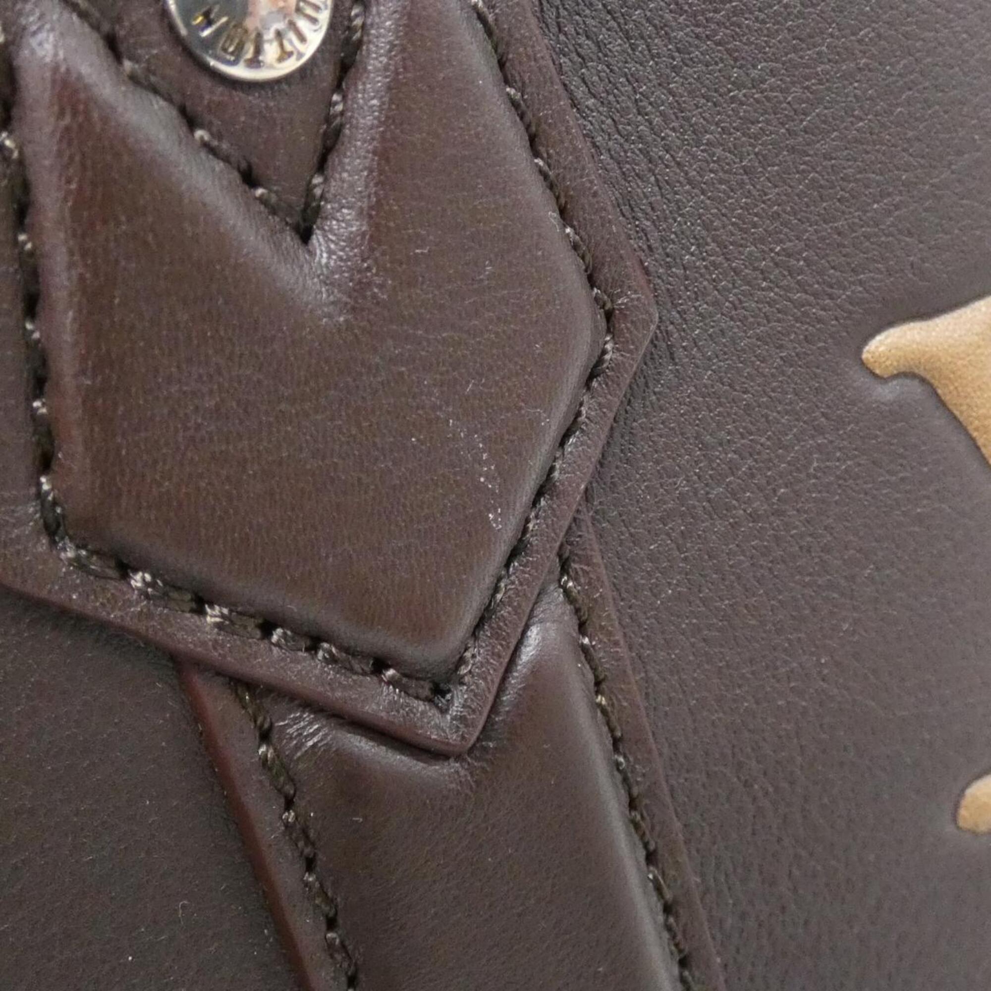 Louis Vuitton Brown Leather Handbag (Pre-Owned)