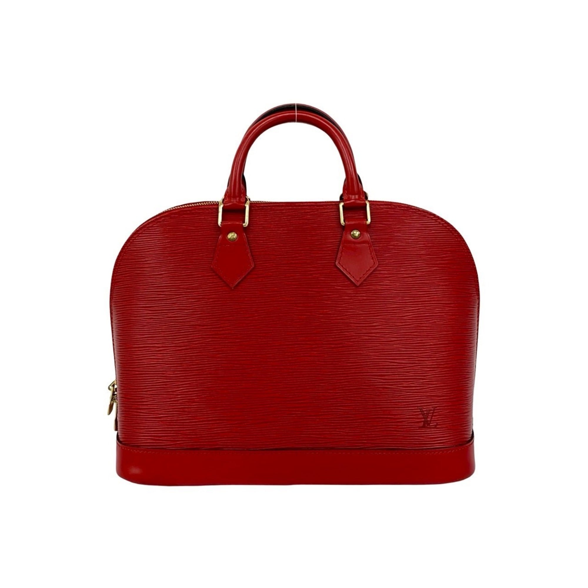 Louis Vuitton Red Color Epi Leather Handbag Tote Bag (Pre-Owned)