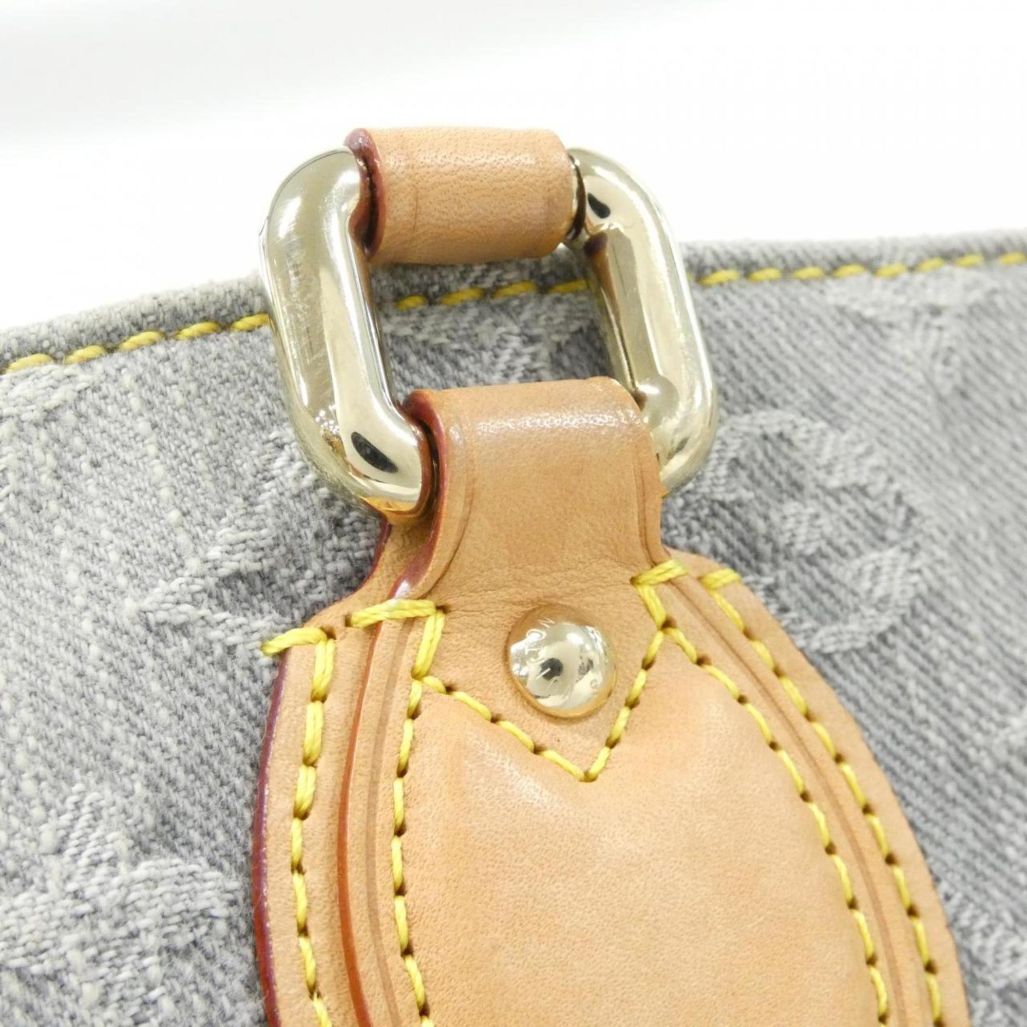 Louis Vuitton Gray Denim Canvas Handbag (Pre-Owned)