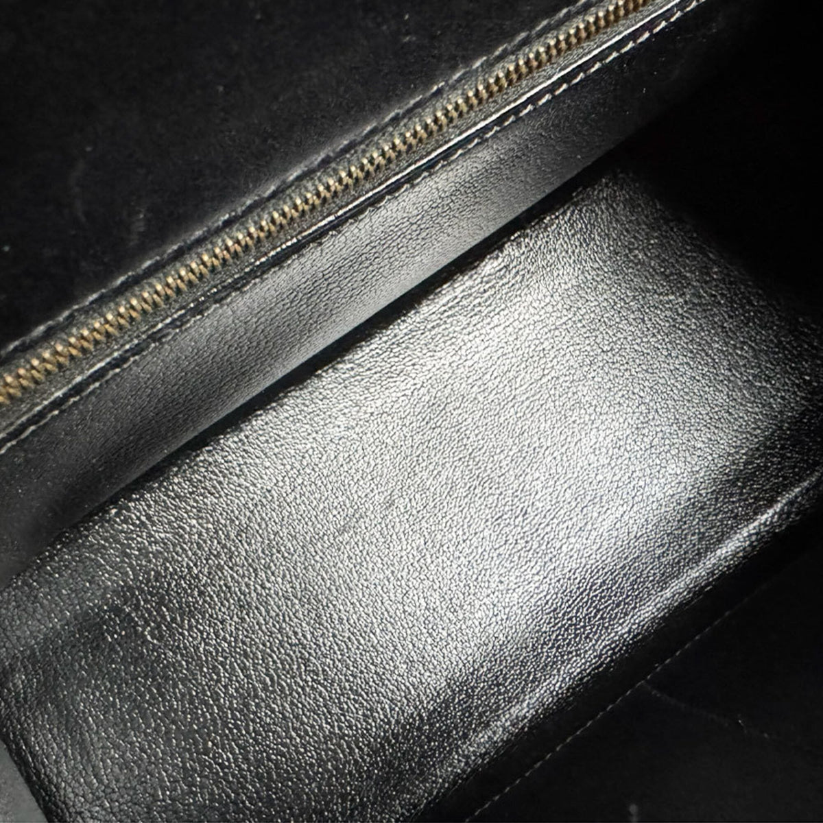 Hermes Black Box Calf Leather Handbag Shoulder Bag (Pre-Owned)