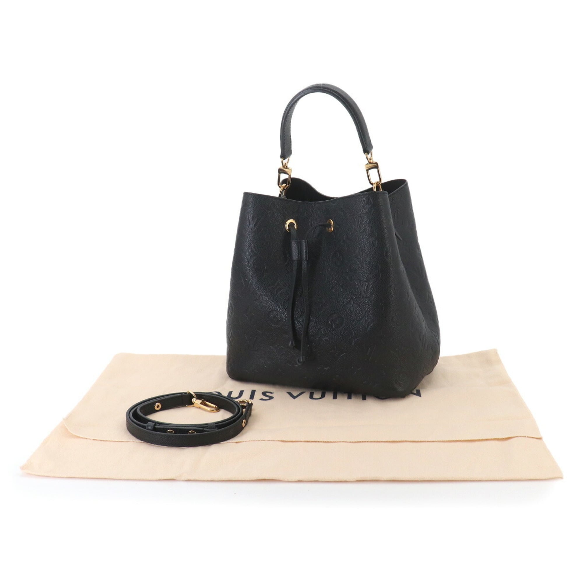 Louis Vuitton Black Monogram Empreinte Handbag Shoulder Bag (Pre-Owned)