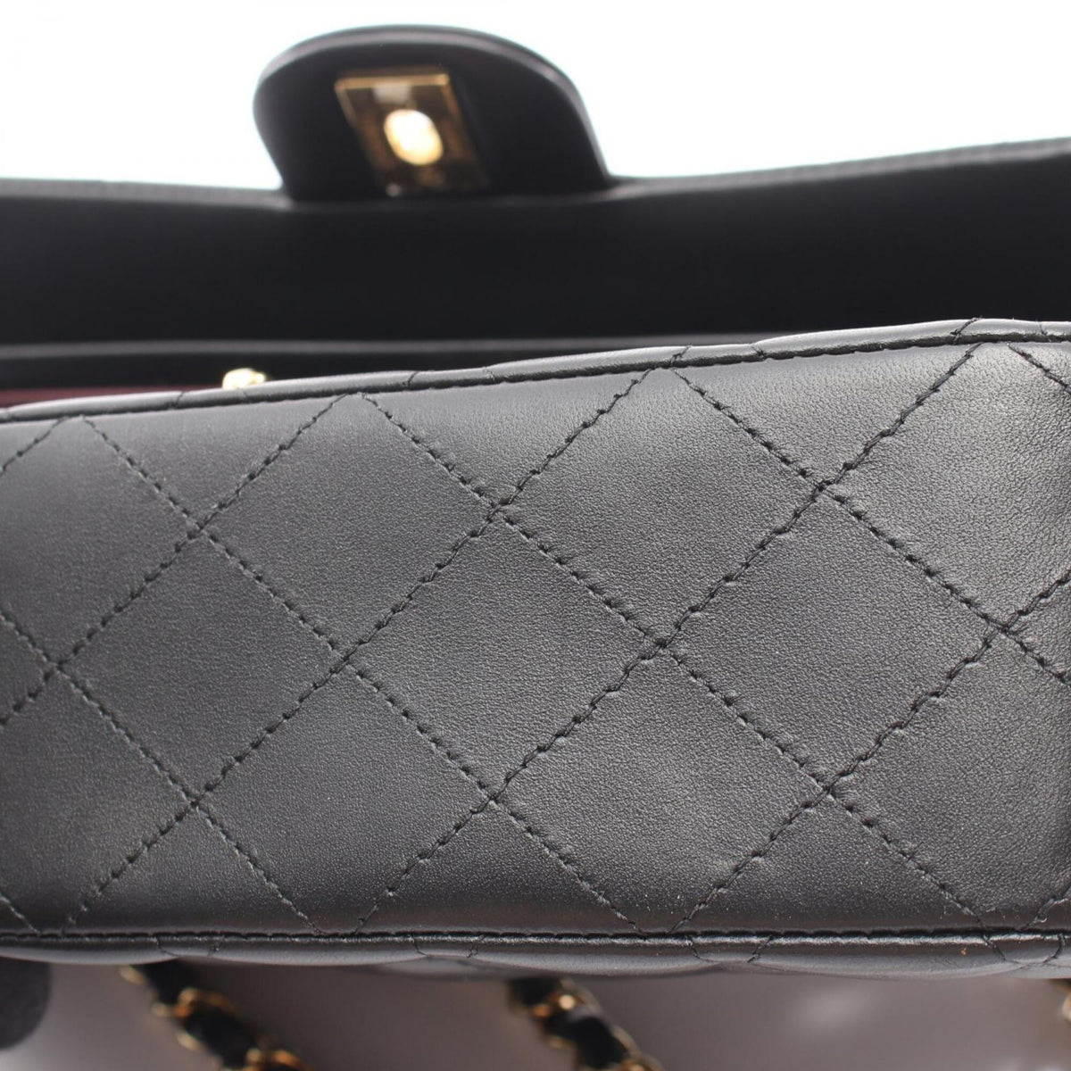 Chanel Black Leather Handbag Shoulder Bag (Pre-Owned)