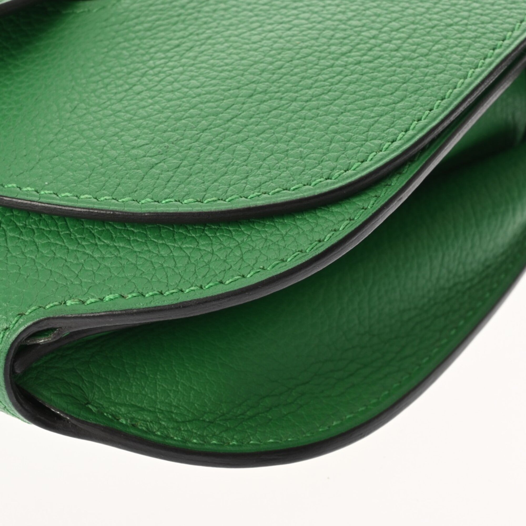 Hermes Bambou Evercalf Leather Shoulder Bag (Pre-Owned)
